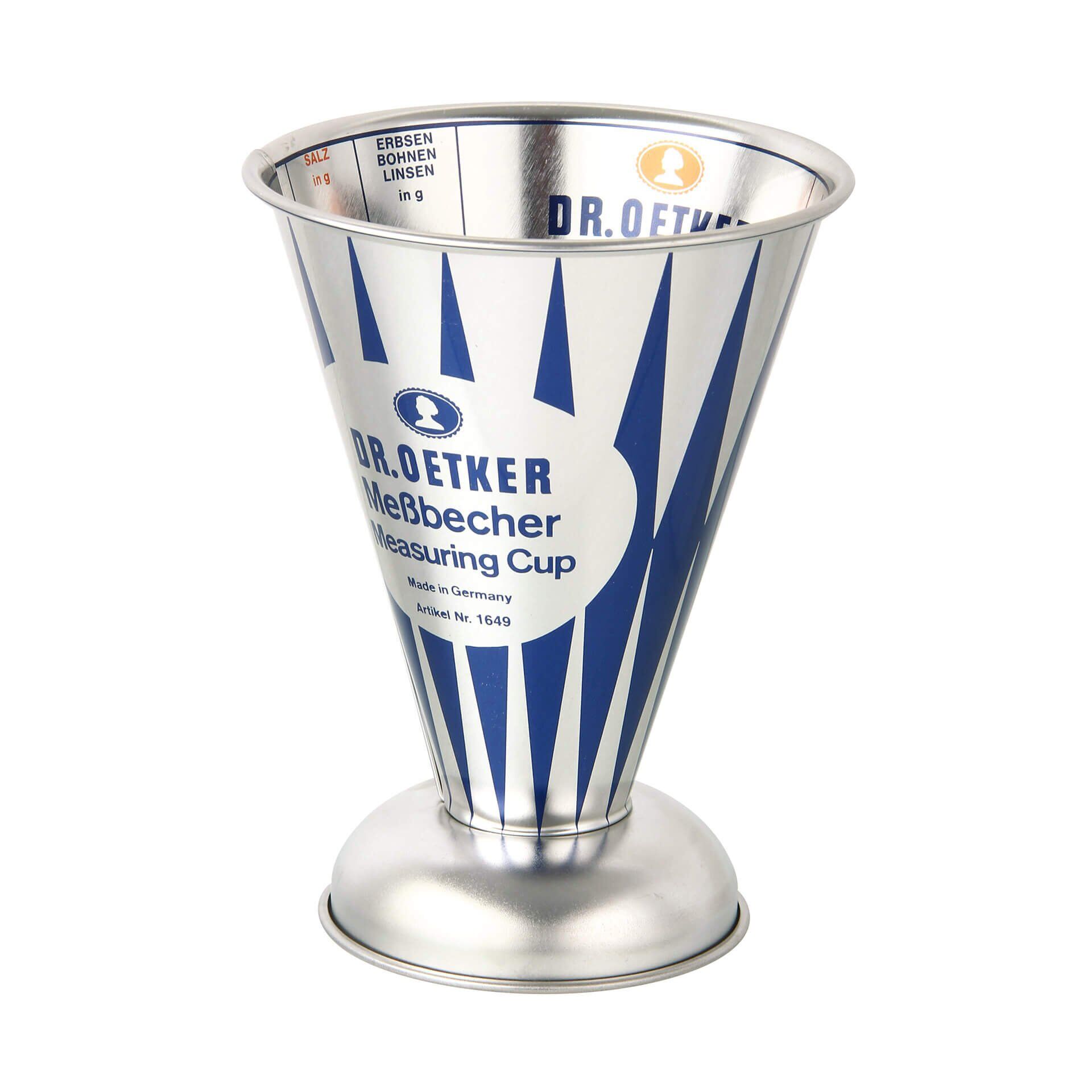 Messbecher Nostalgie, 0,5 l, Weißblech