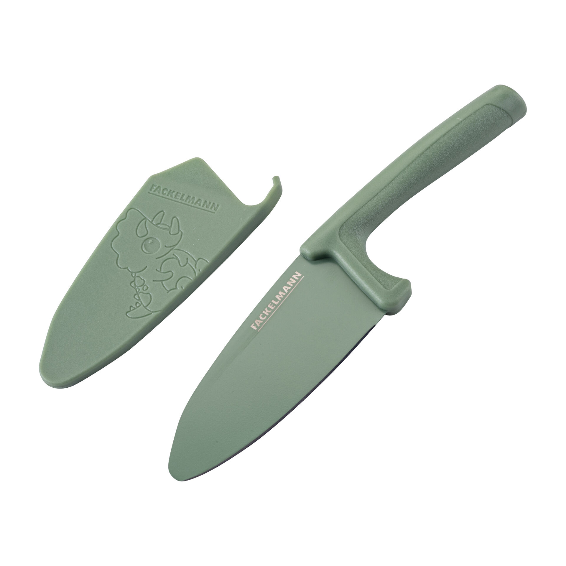 Kinderkochmesser mit Klingenschutz Mini Cooking, Dino, 2-tlg.