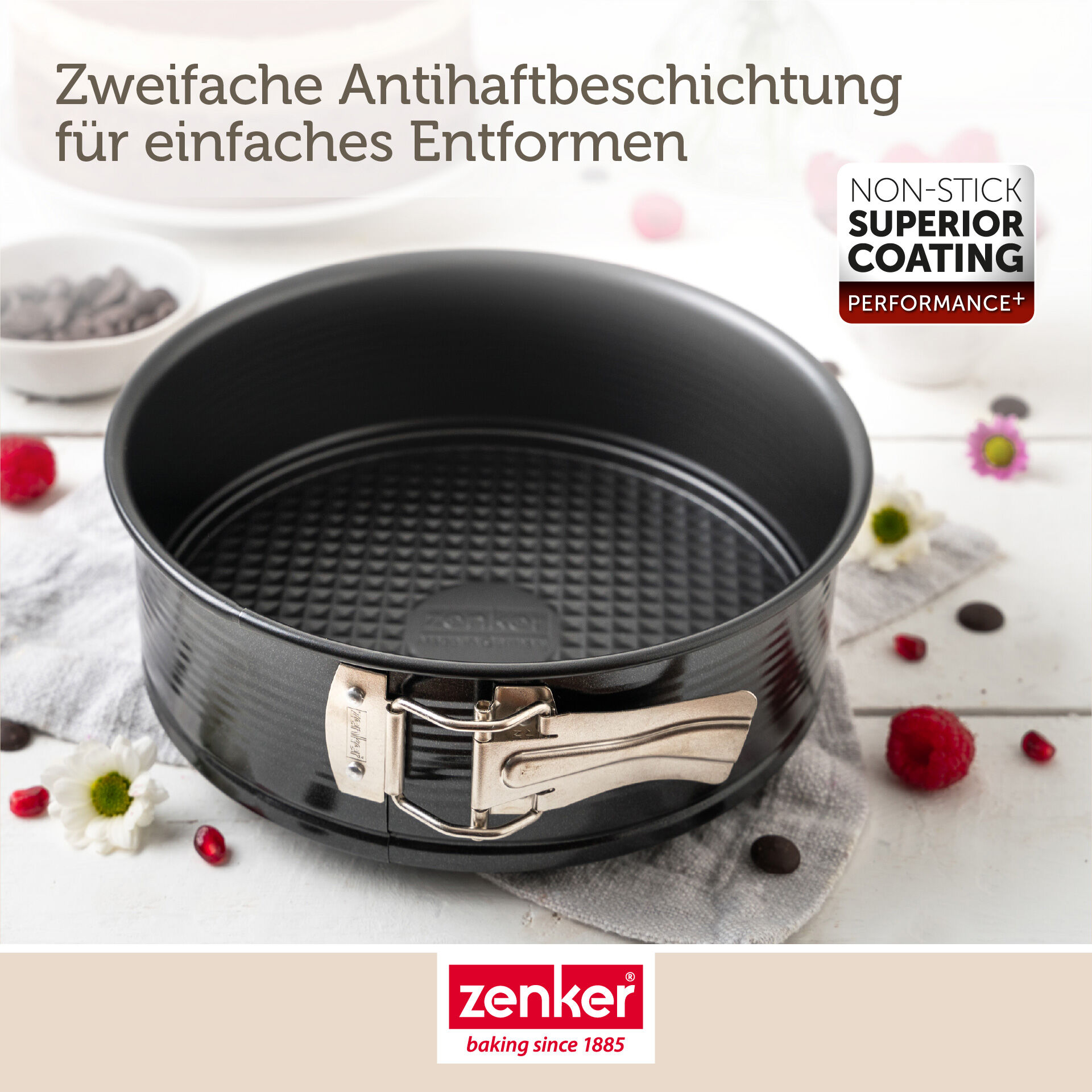 Springform mit Flachboden Perfect Black+, Ø20cm