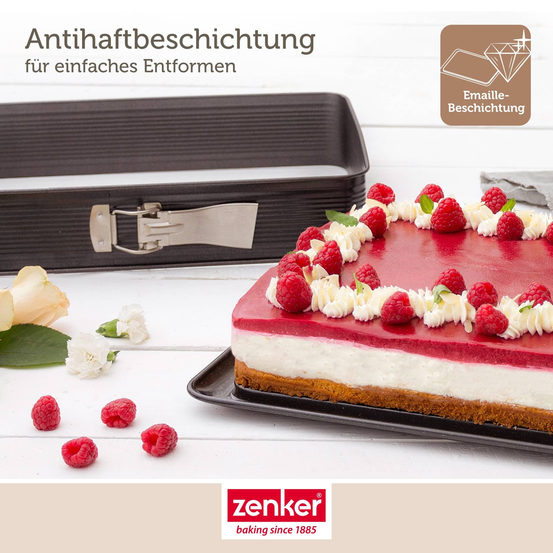  Springform rechteckig mit Auslaufschutz Deluxe, 42x29cm