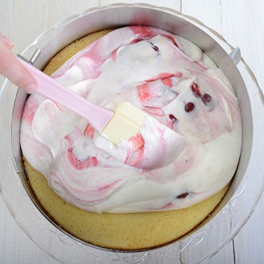 Weihnachtliche Käsesahnetorte