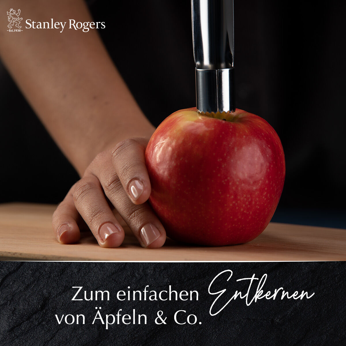 Apfelentkerner Pride, 21cm, Edelstahl