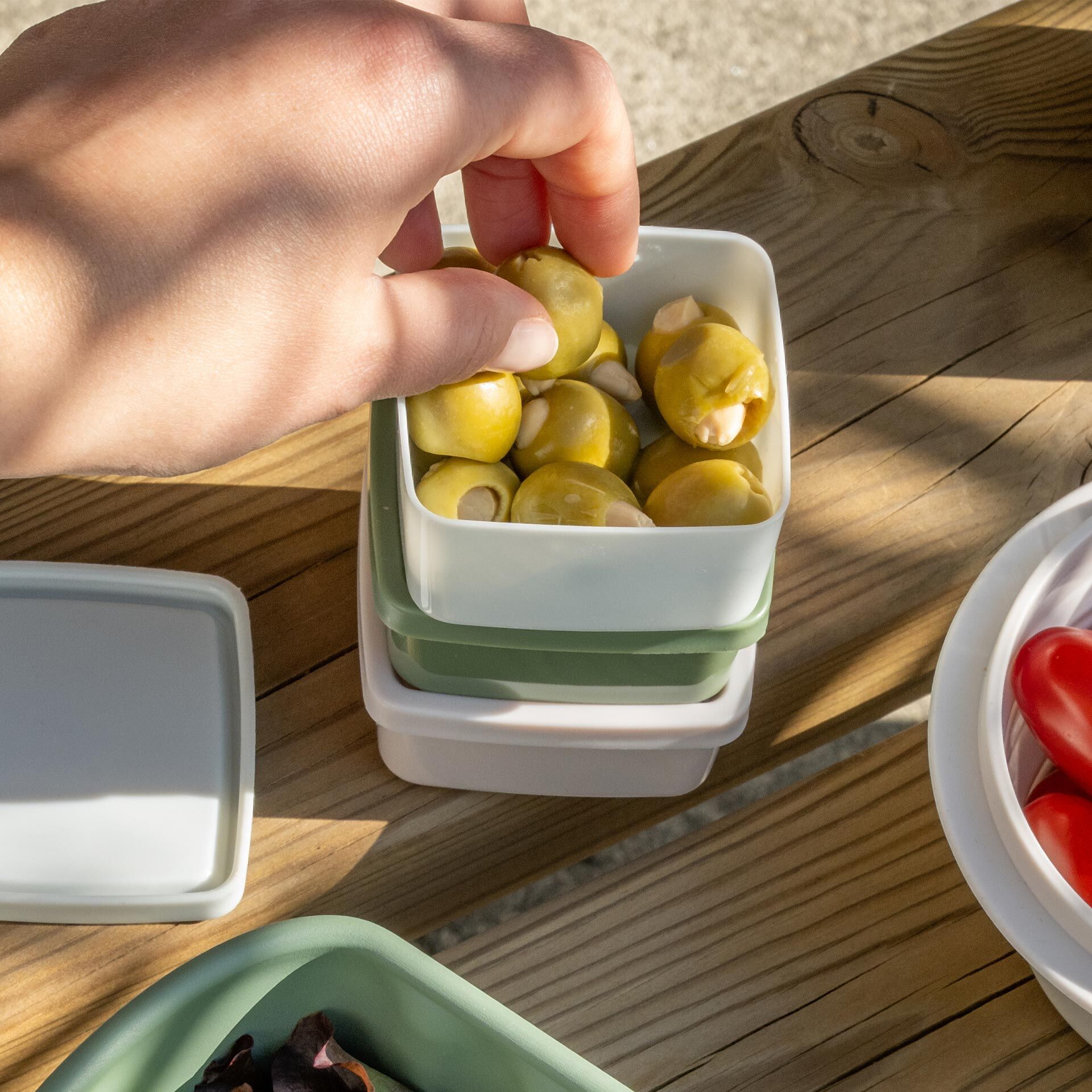 Snack Box Be The Move, eckig, 7x7cm, 3 Stk.