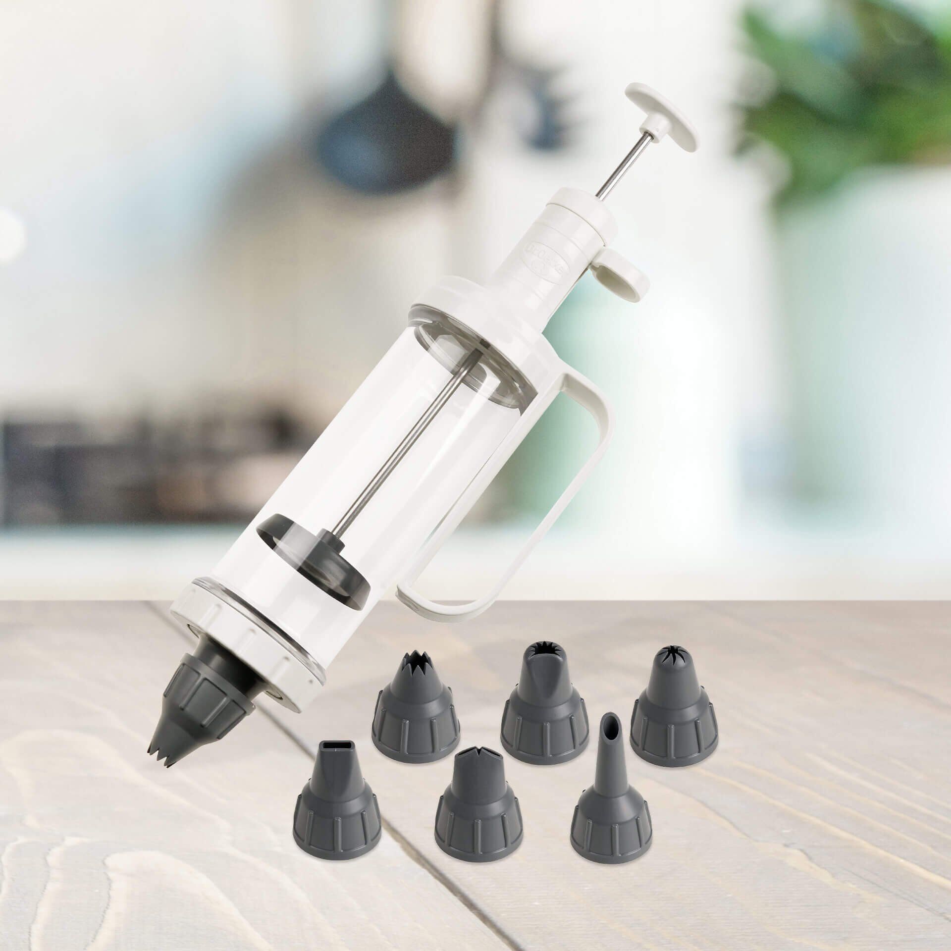 Garnierspritze inkl. 6 Tüllen, 7-teilig