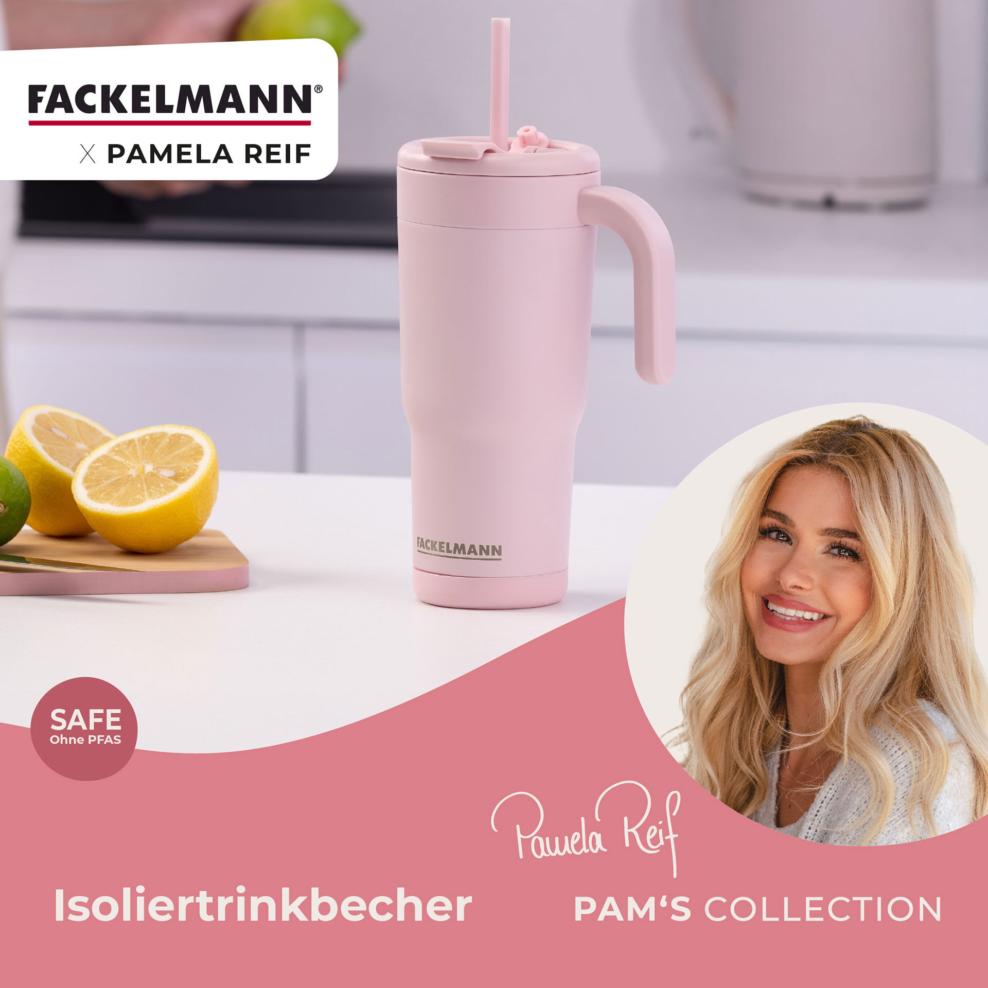 Pamela Reif Thermotrinkbecher Rosa, 720ml