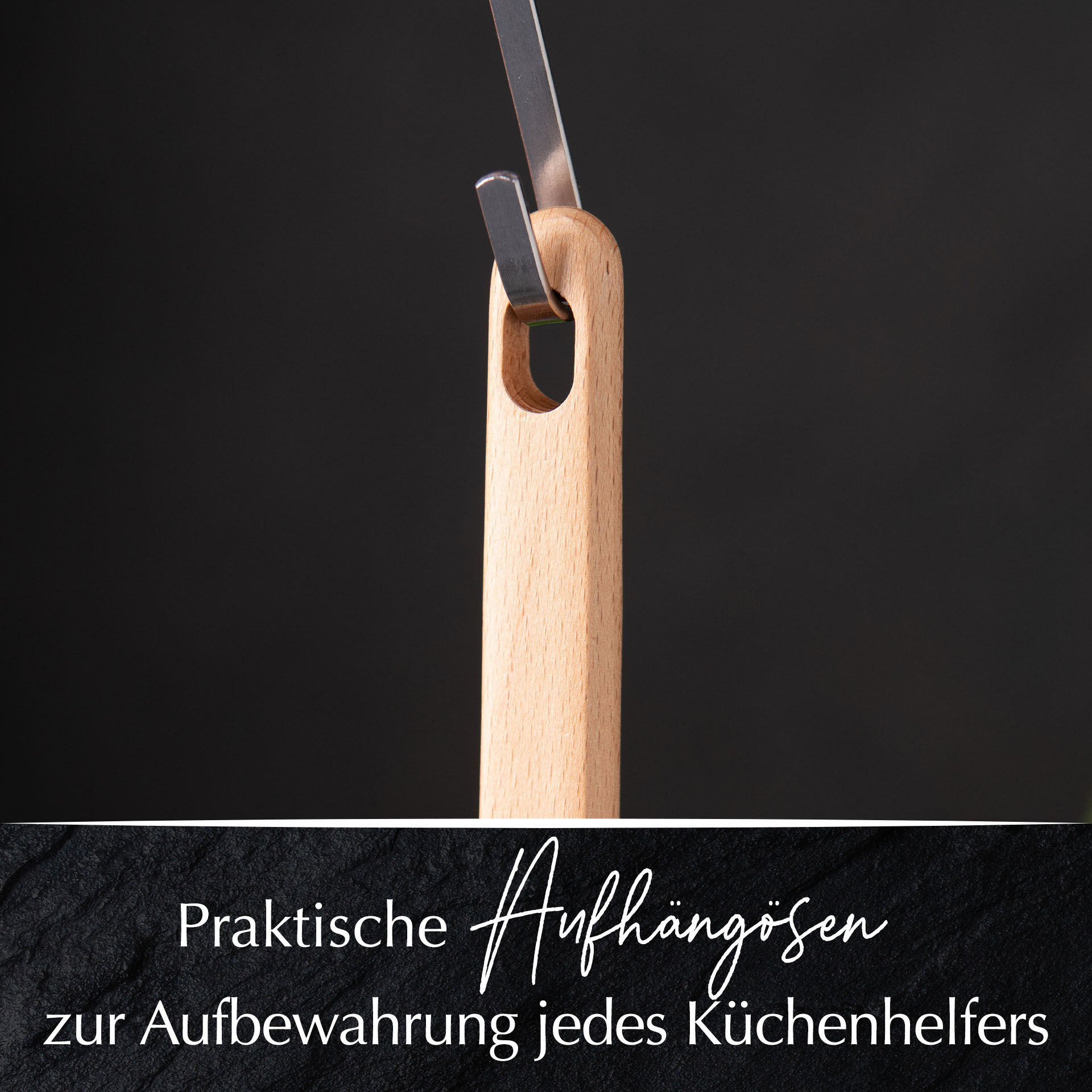 Küchenhelfer-Set Buchenholz, 4-teilig
