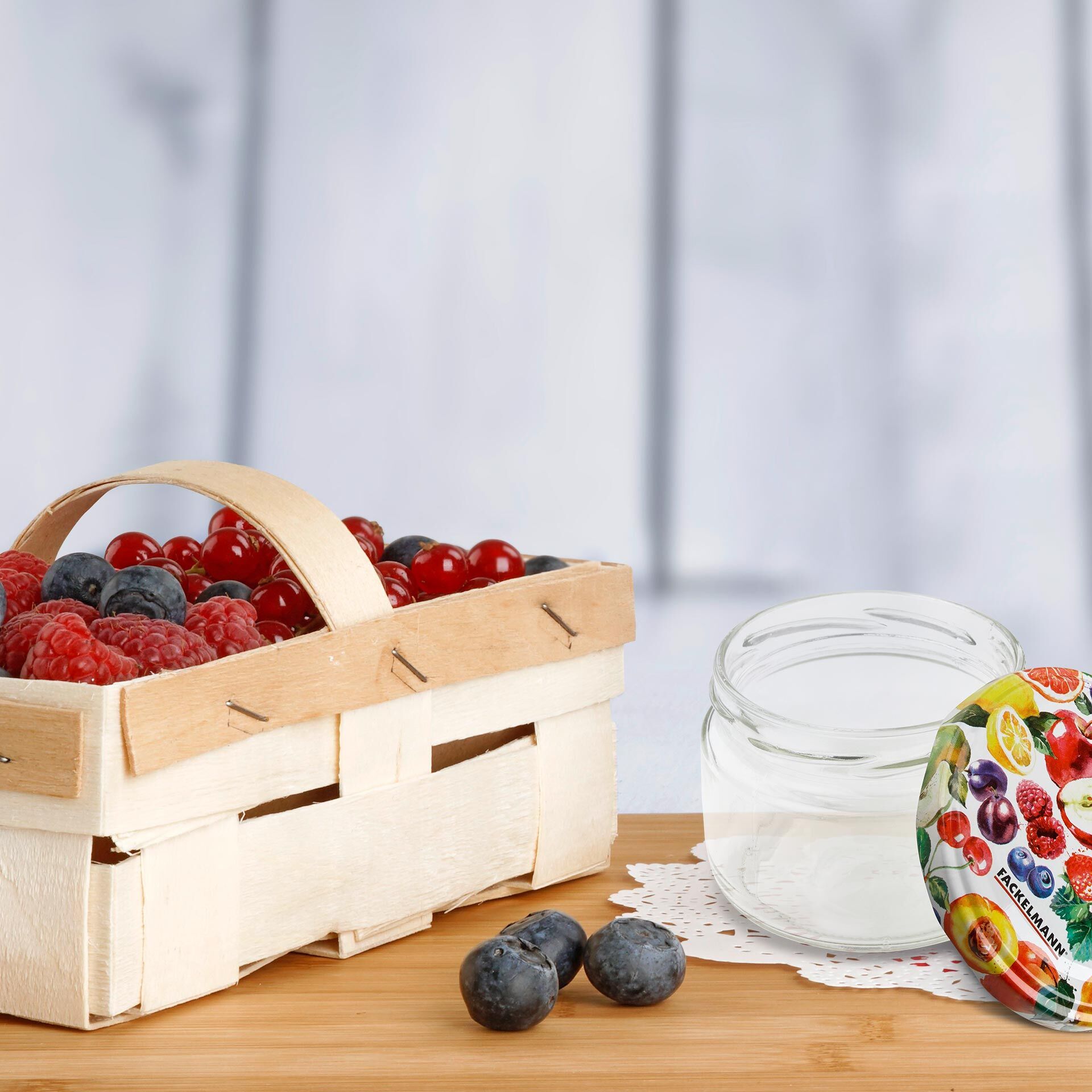 Einmachglas Beerendekor, 230ml