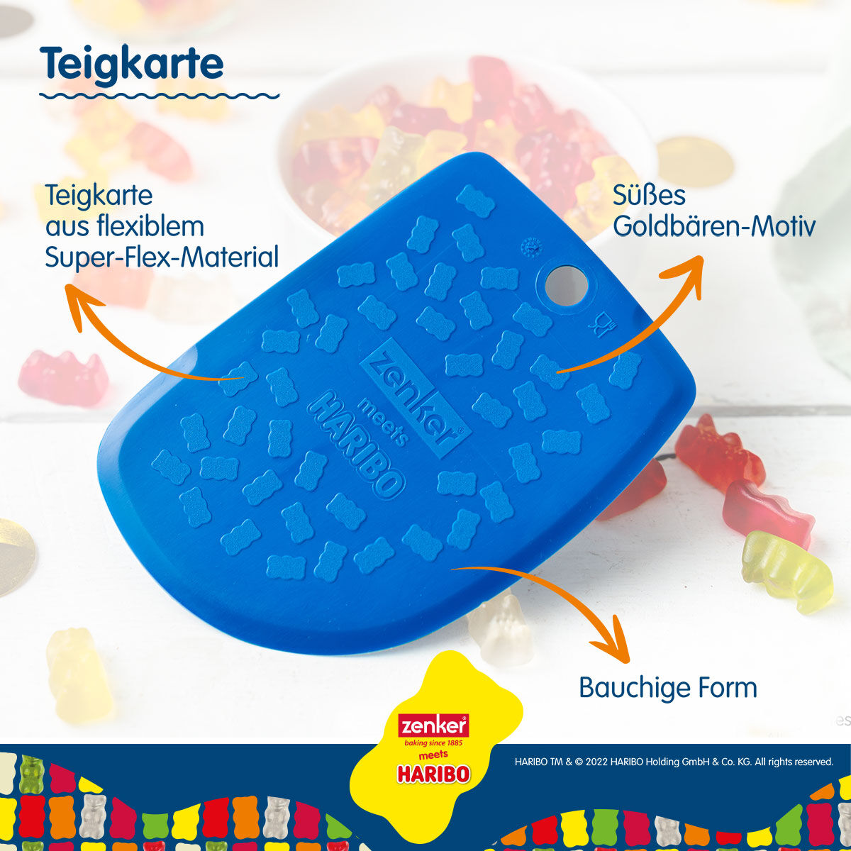 Teigkarte HARIBO Goldbär Teigkarte HARIBO Goldbär