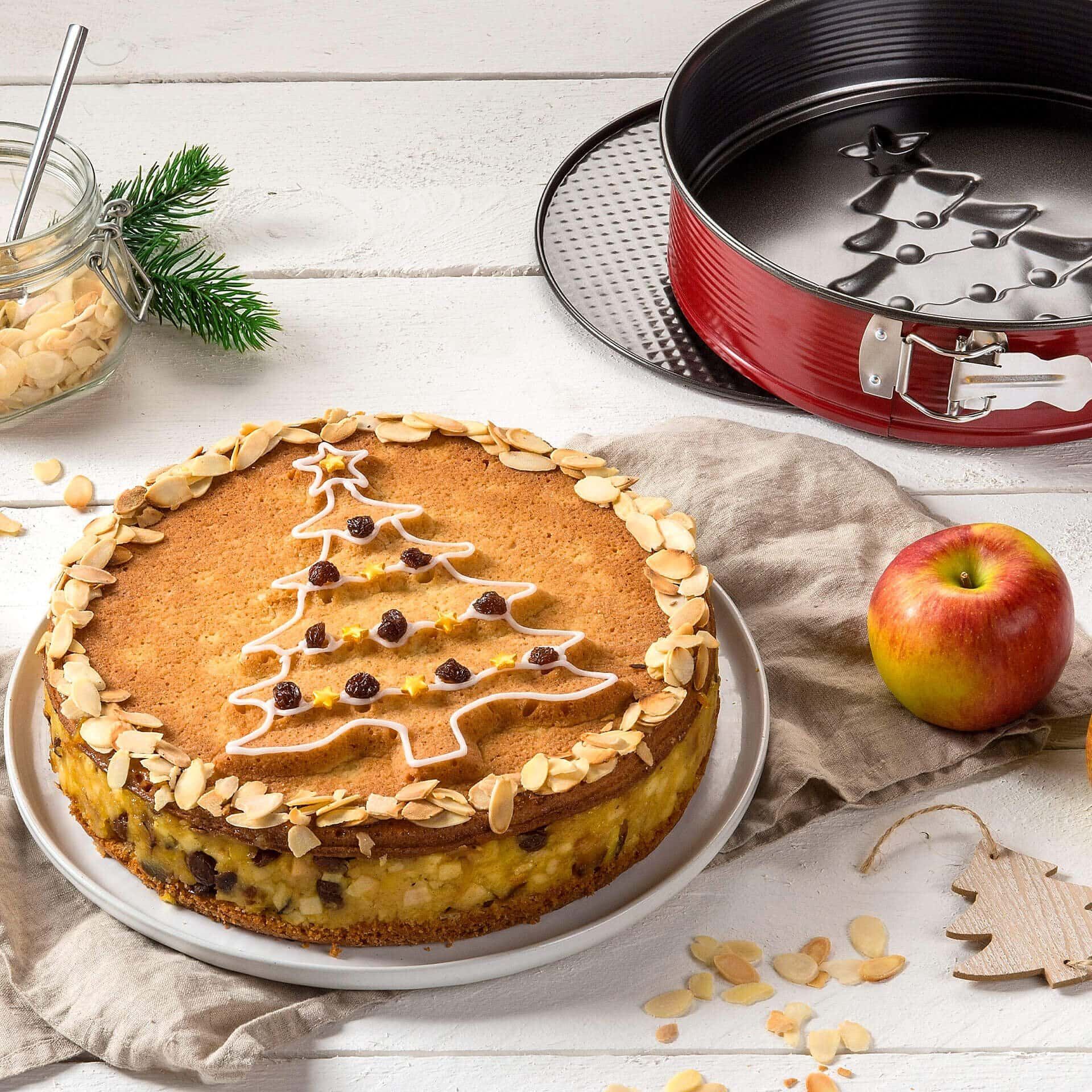 Springform Weihnachten mit Motivboden und Flachboden Sparkling Christmas, Ø26cm