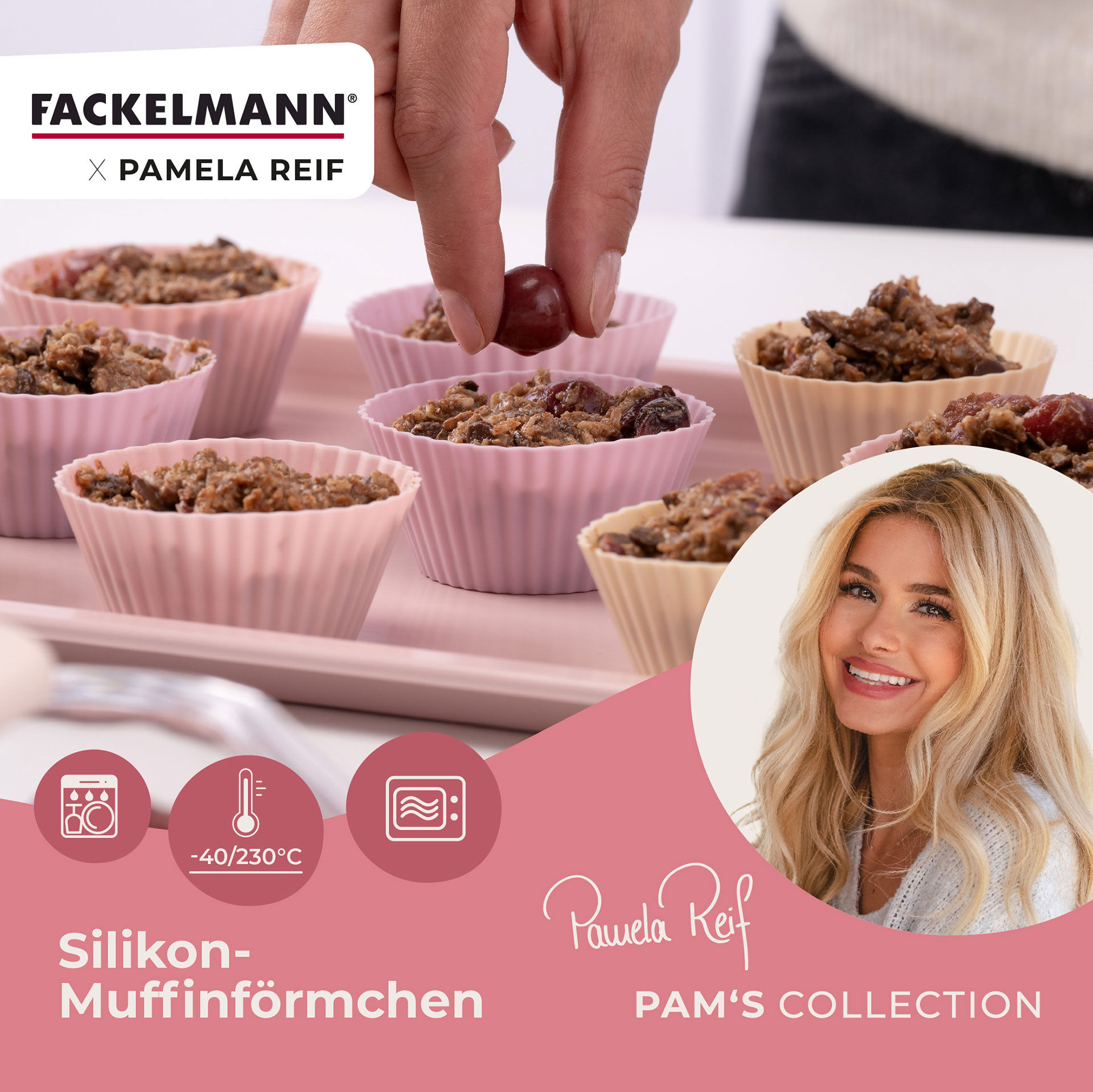 Pamela Reif Muffinförmchen, Silikon 12-teilig