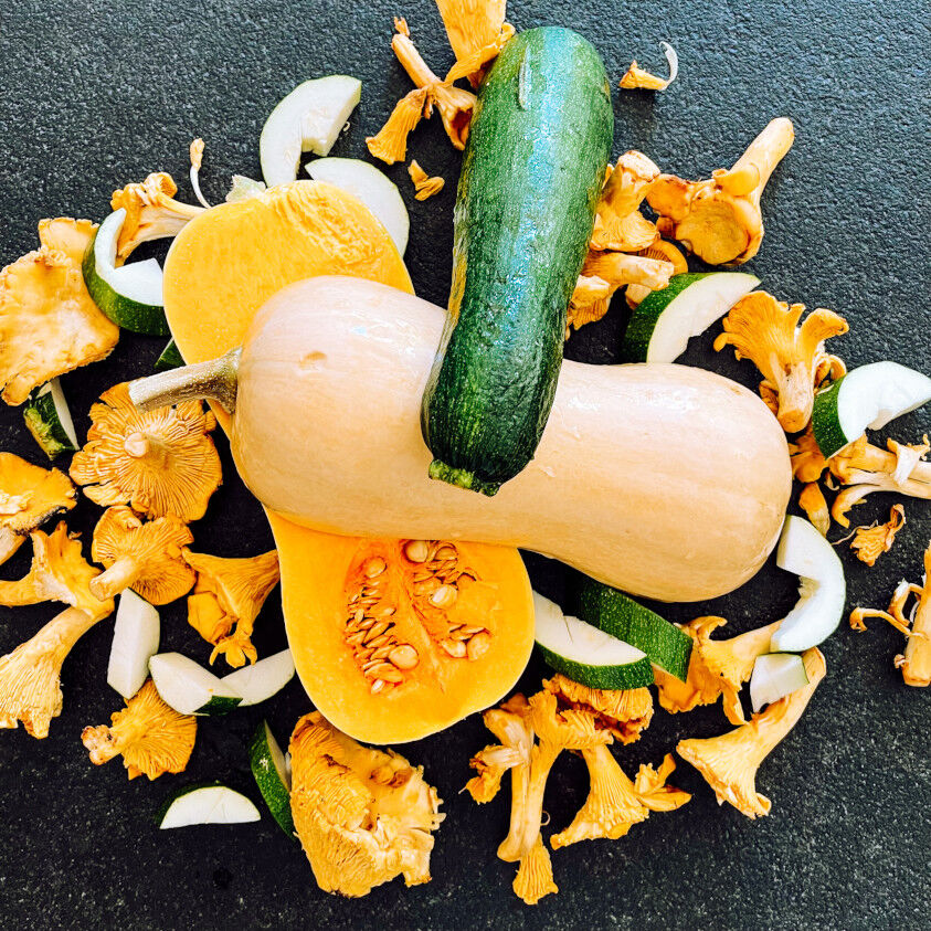 Gebackener Butternut-Kürbis