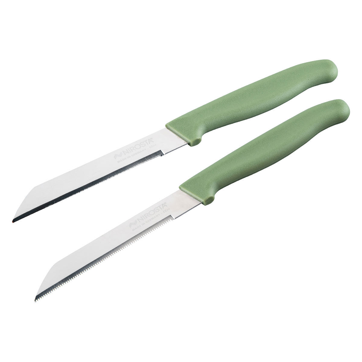 Gemüsemesser-Set Elemental, 2 Stück, grün