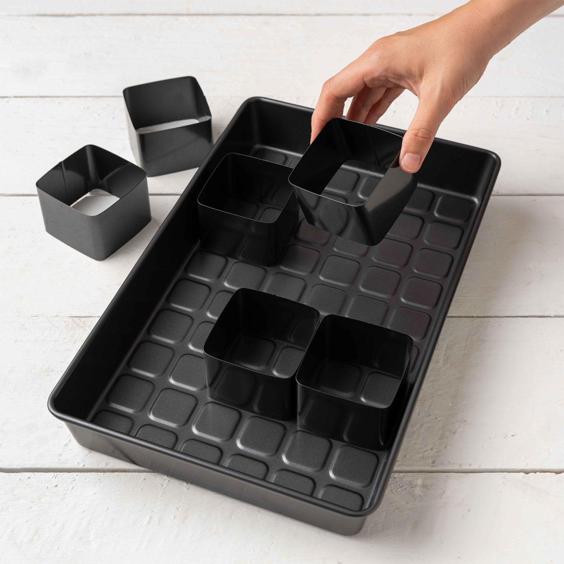 Buchstaben- & Zahlen-Kuchenform-Set, 9-teilig