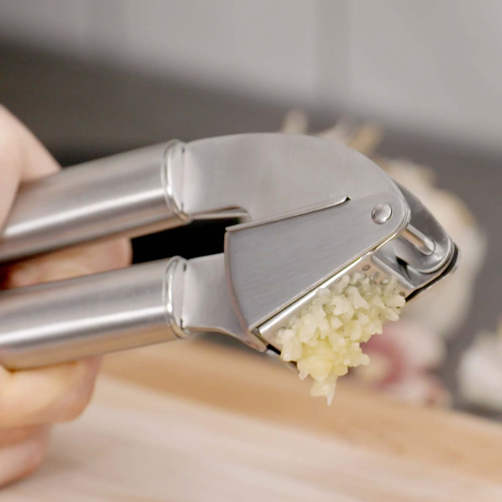 Knoblauchpresse München, 20cm, Edelstahl