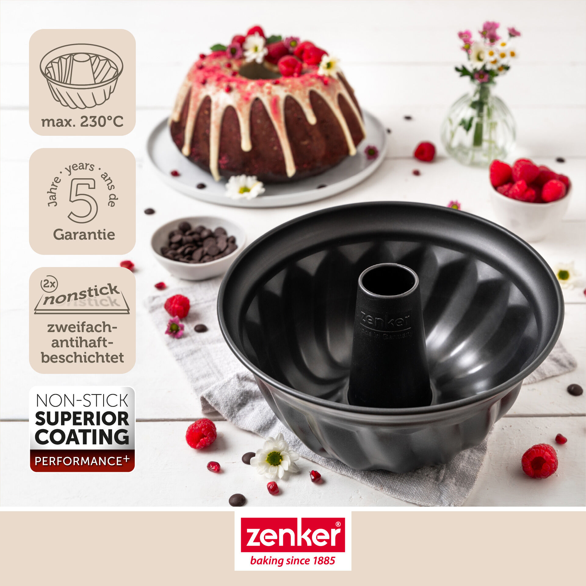 Gugelhupfform Perfect Black+, Ø25cm