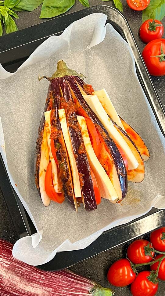 Gefüllte Aubergine - Rezept | Fackelmann