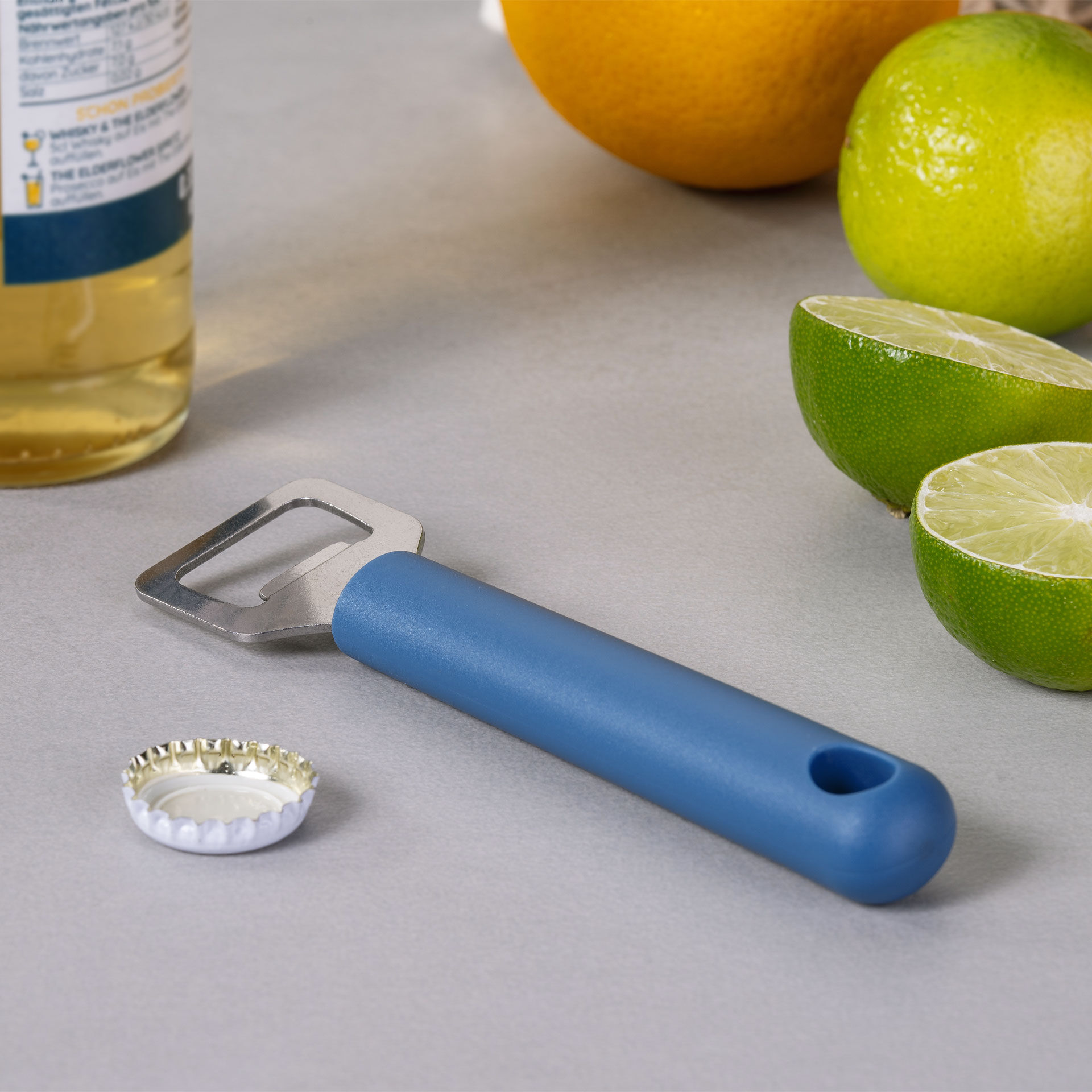 Flaschenöffner Essential, blau