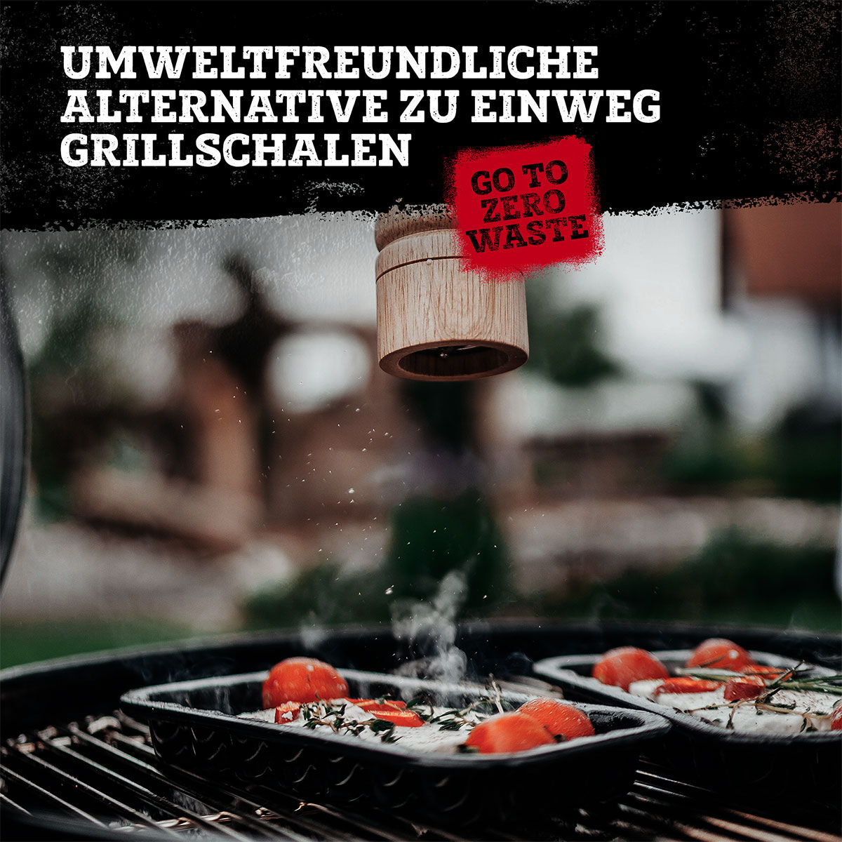 Grillschale Emaille, 21x12cm, 2 Stück
