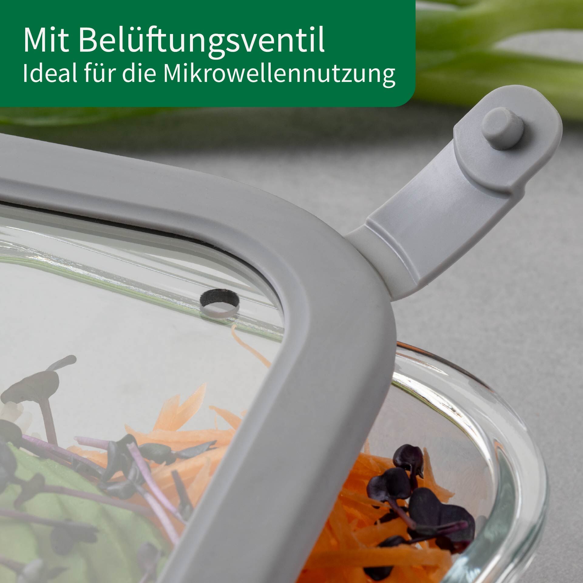 Vorratsdose Glas, eckig, 520ml