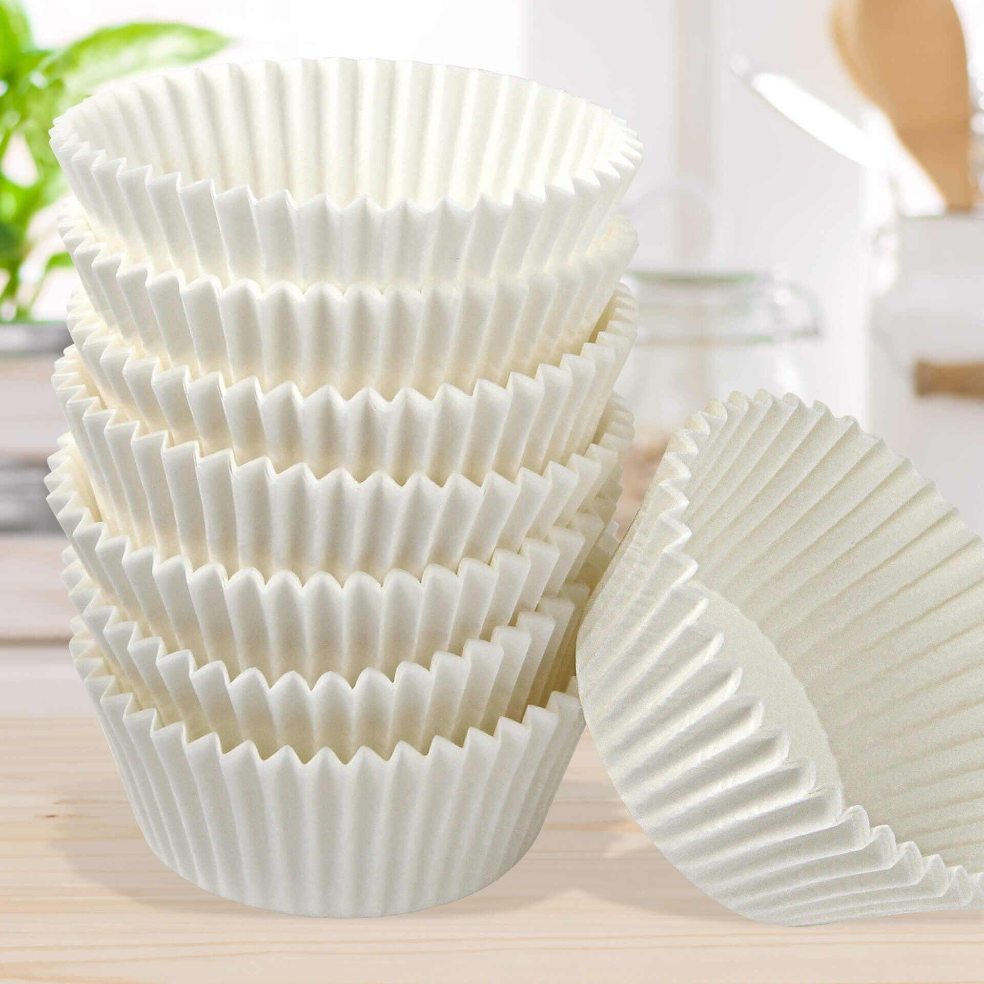 Muffinförmchen Ø5cm, 75 St., FSC™-zertifiziertes Papier, weiß