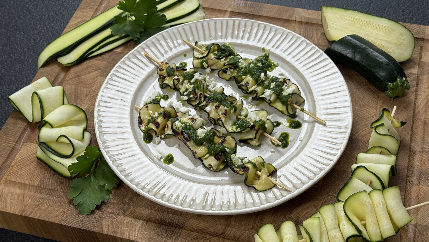 Zucchini-Spieße