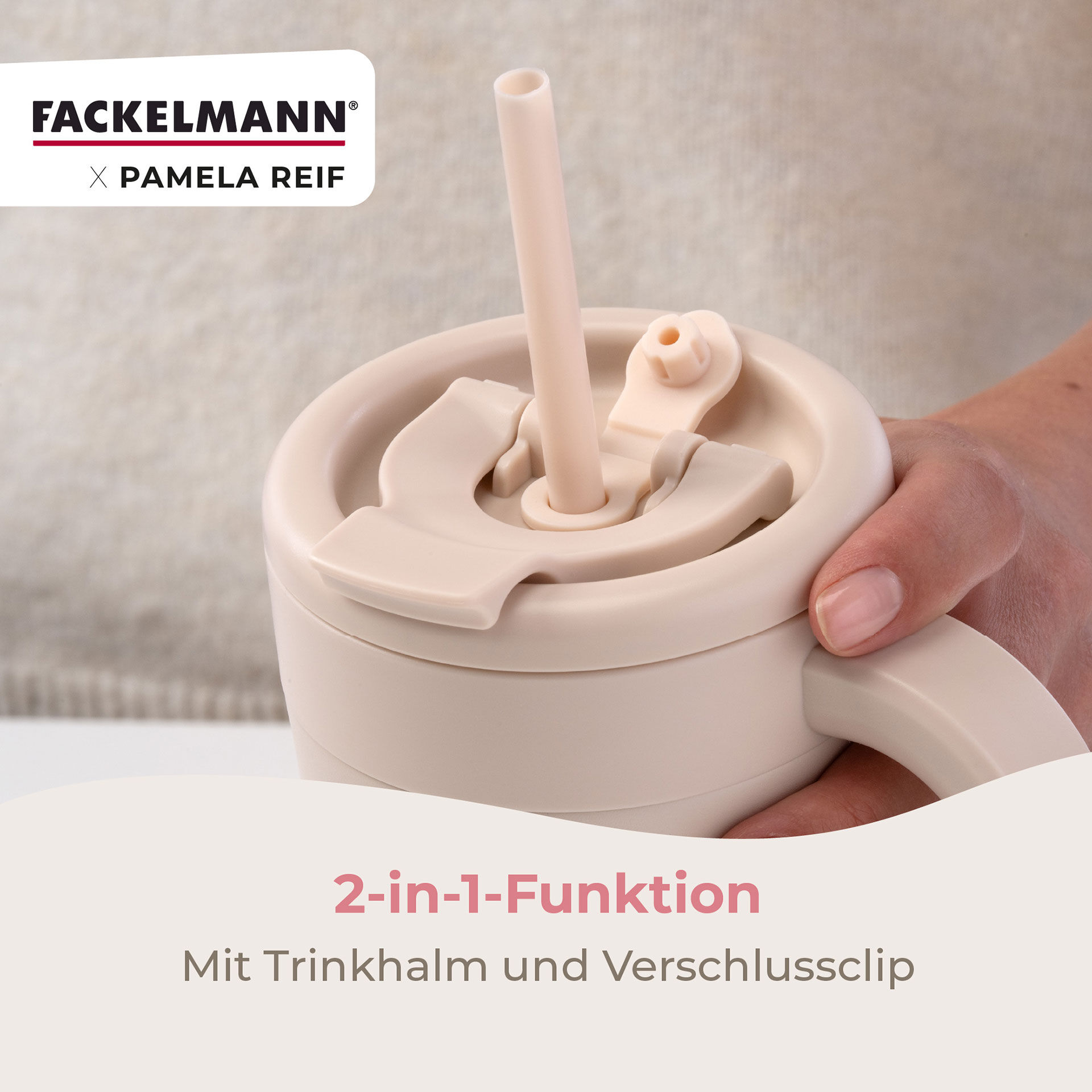 Pamela Reif Thermotrinkbecher Pastell Beige, 420ml