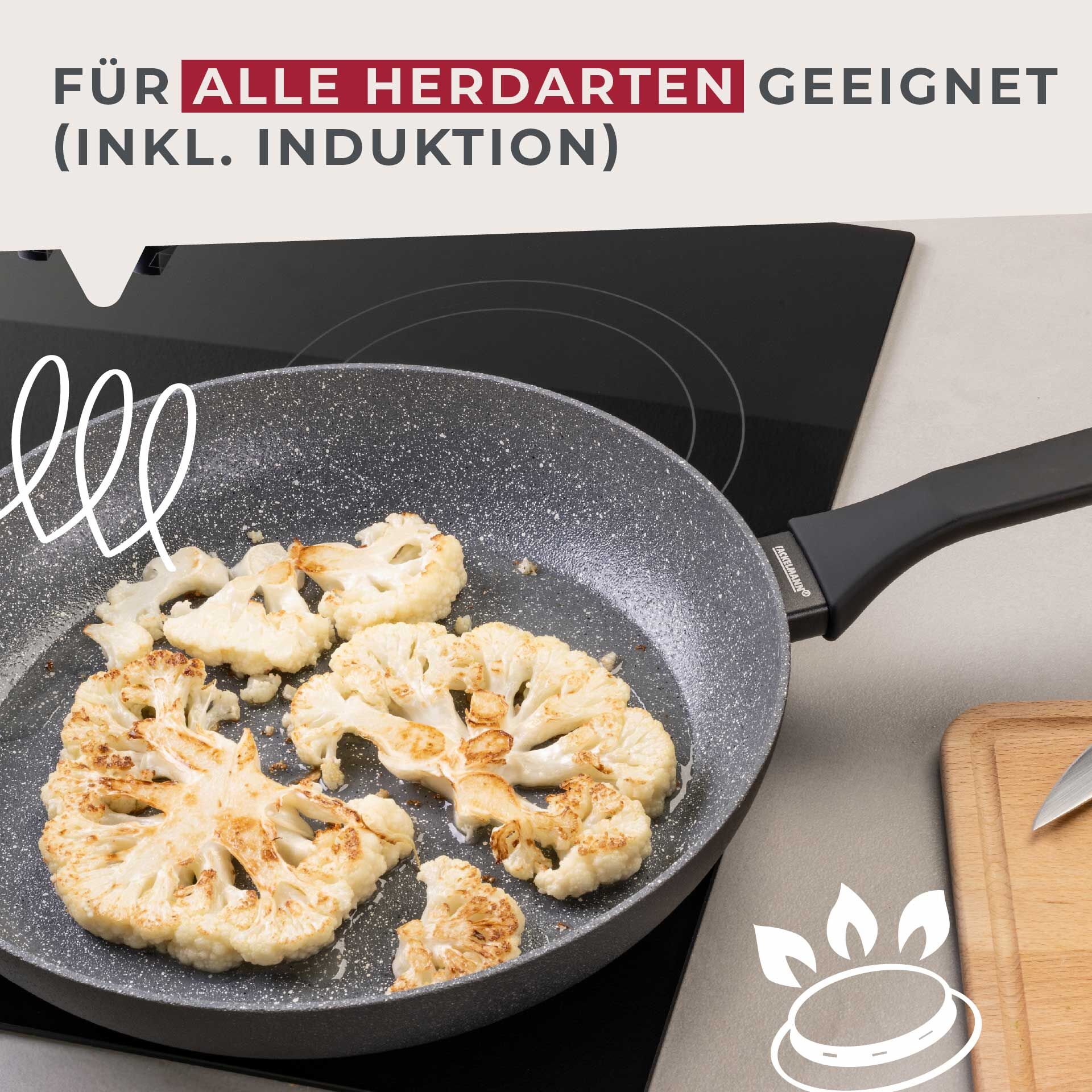 Bratpfanne Cosmo, Keramik, antihaft , Ø32cm