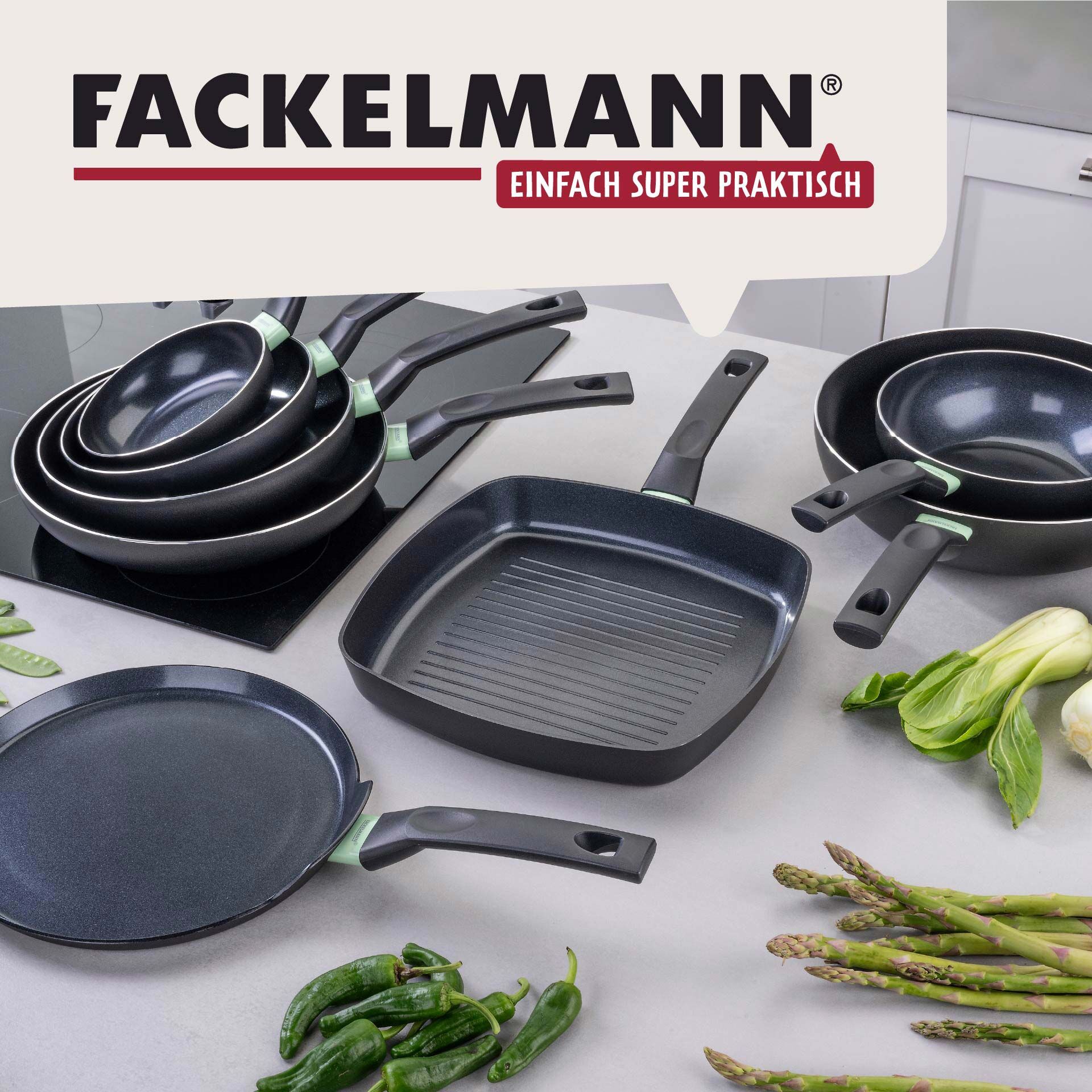 Grillpfanne Brandao, Keramik, antihaft, Ø28cm