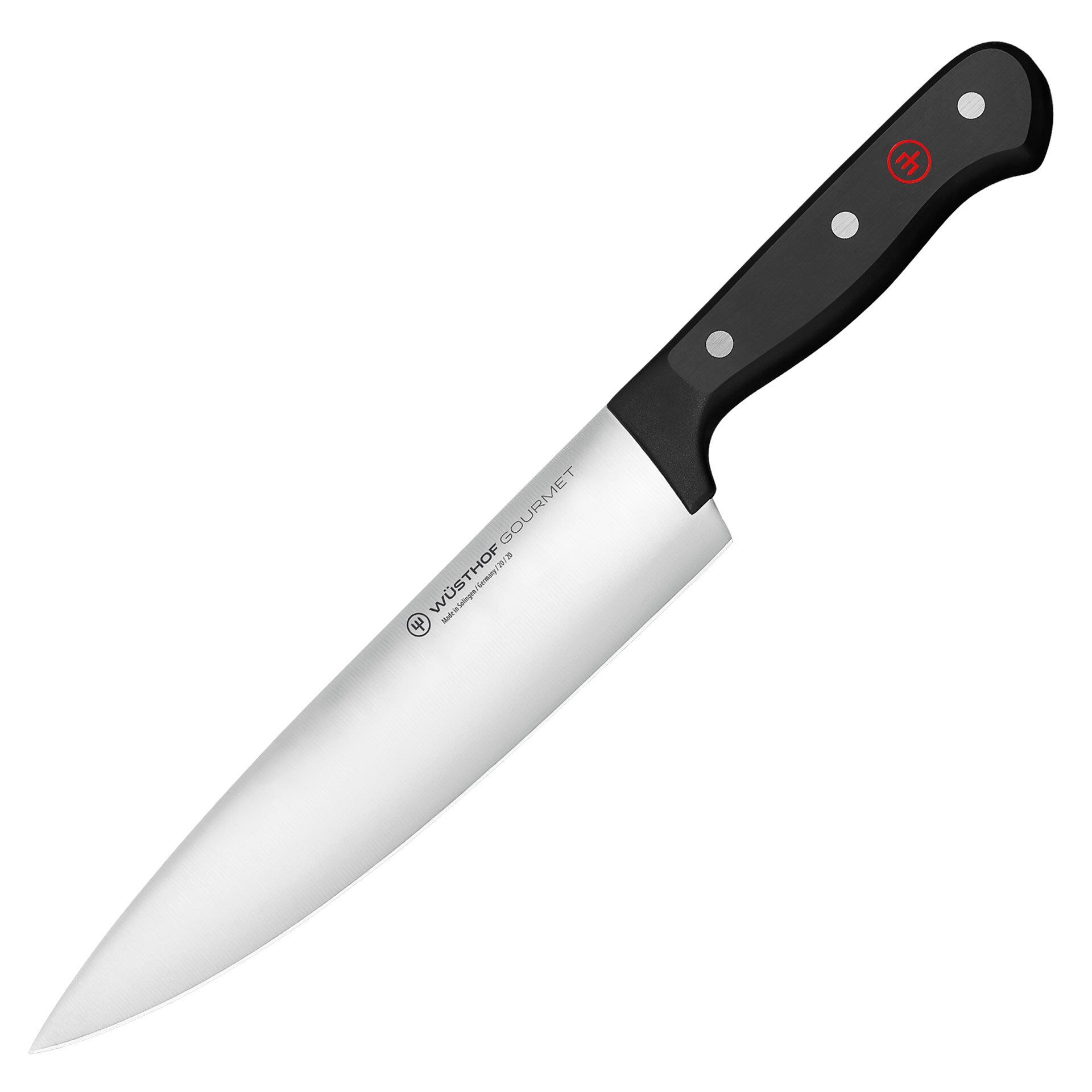 Kochmesser Gourmet, Edelstahl, 20cm Klinge