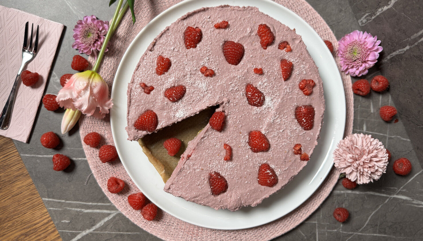 Himbeerkuchen ohne Backen Himbeerkuchen ohne Backen