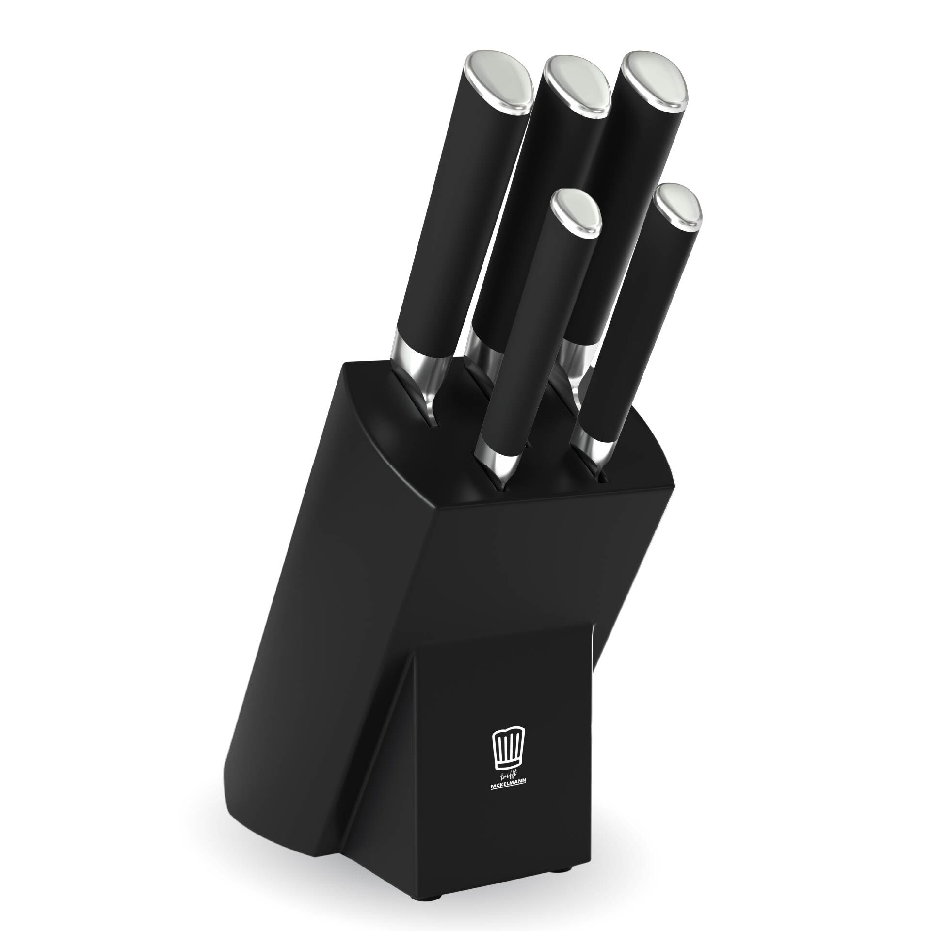 Messerblock, schwarz, 6-teilig