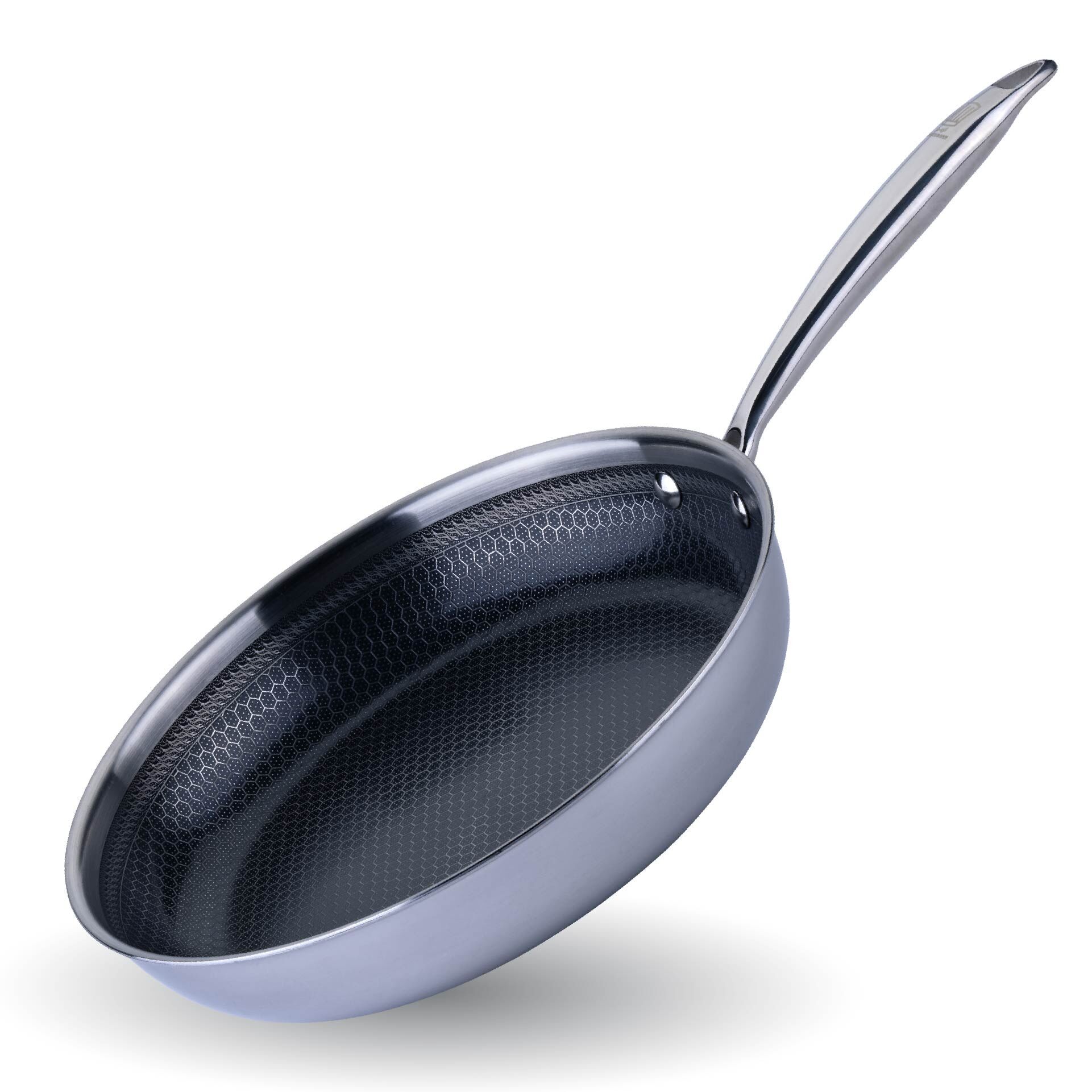 Bratpfanne Kiel, Edelstahl, antihaft, Wabenboden, Ø28cm