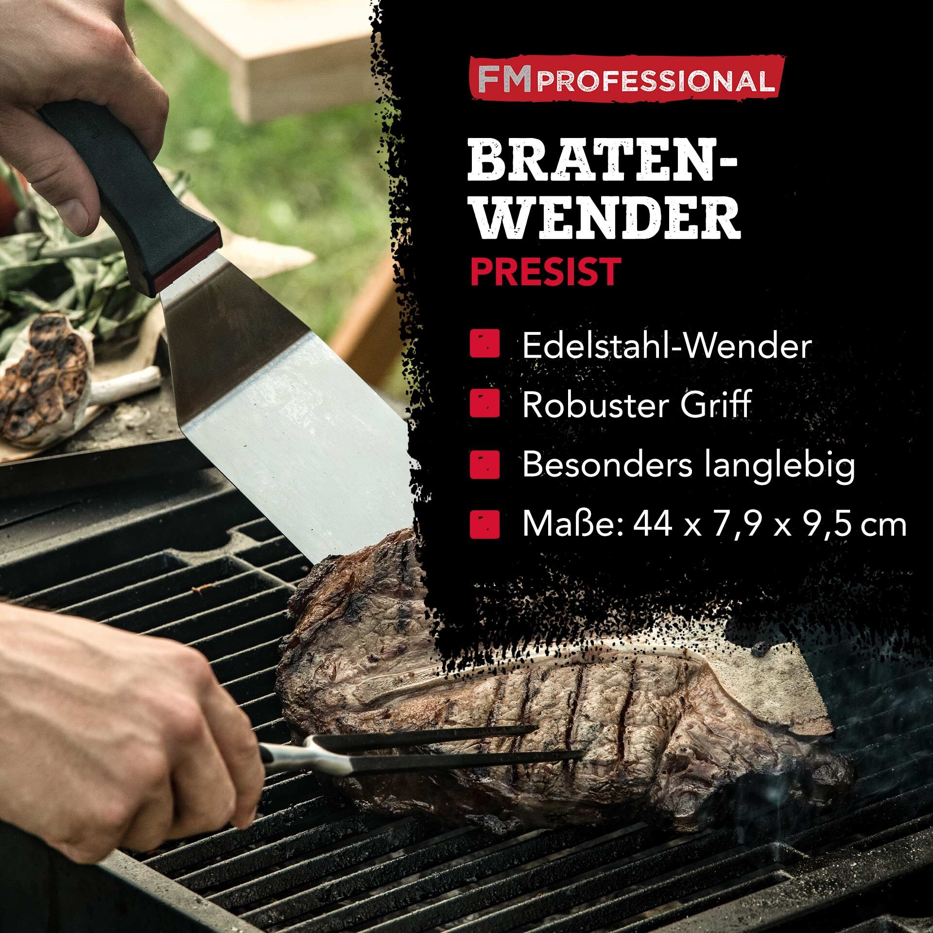 Bratenwender Presist, gewinkelt, 24x7cm