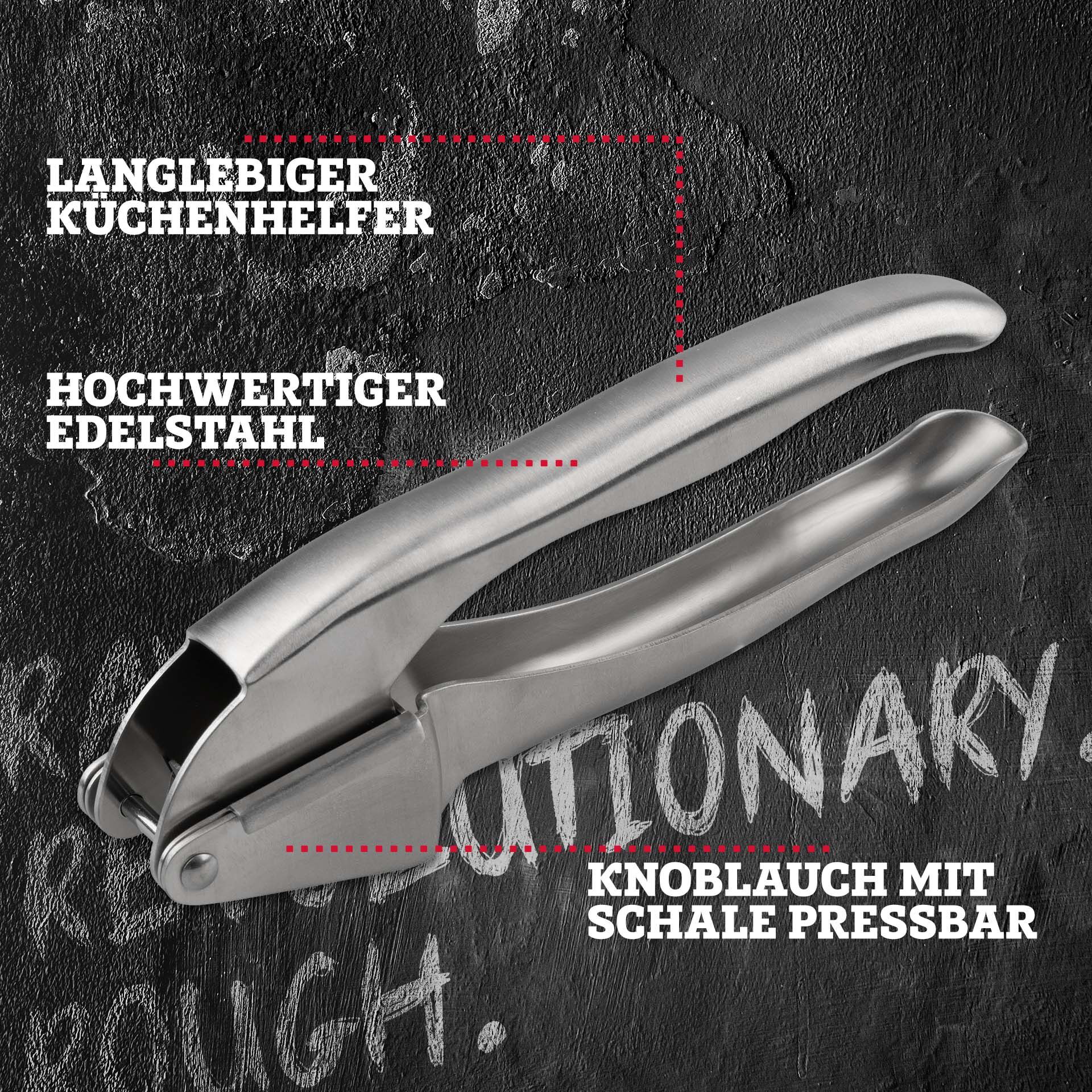 Knoblauchpresse Edelstahl