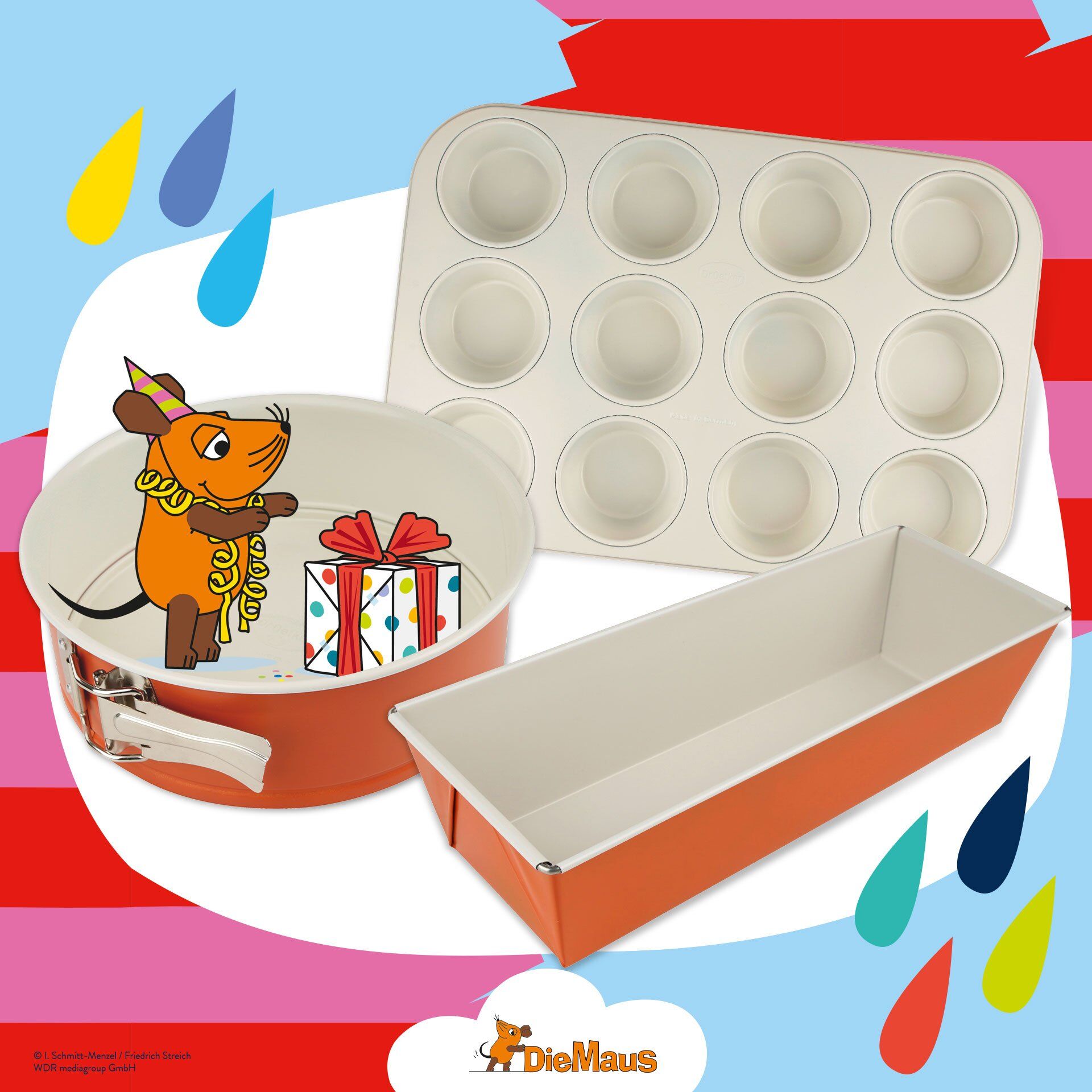 Backformen-Set "Die Maus", 3-teilig