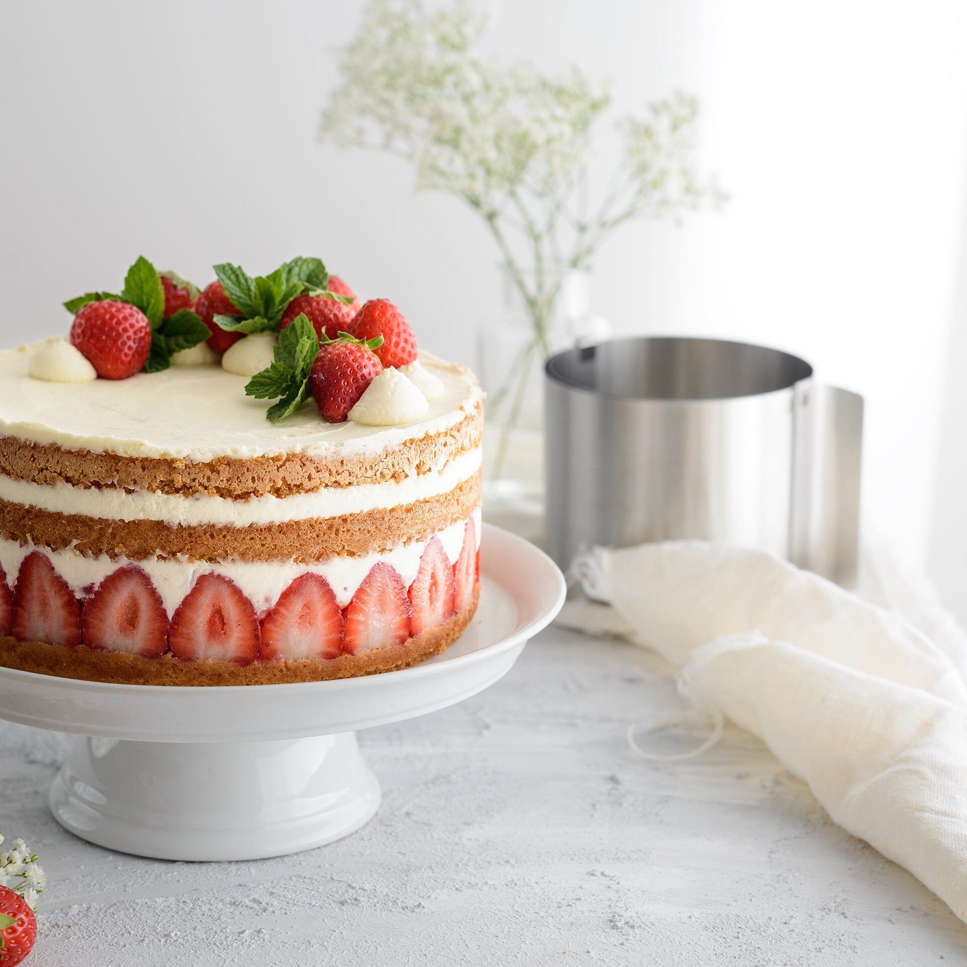 Dessert- und Tortenring little layer cakes, verstellbar