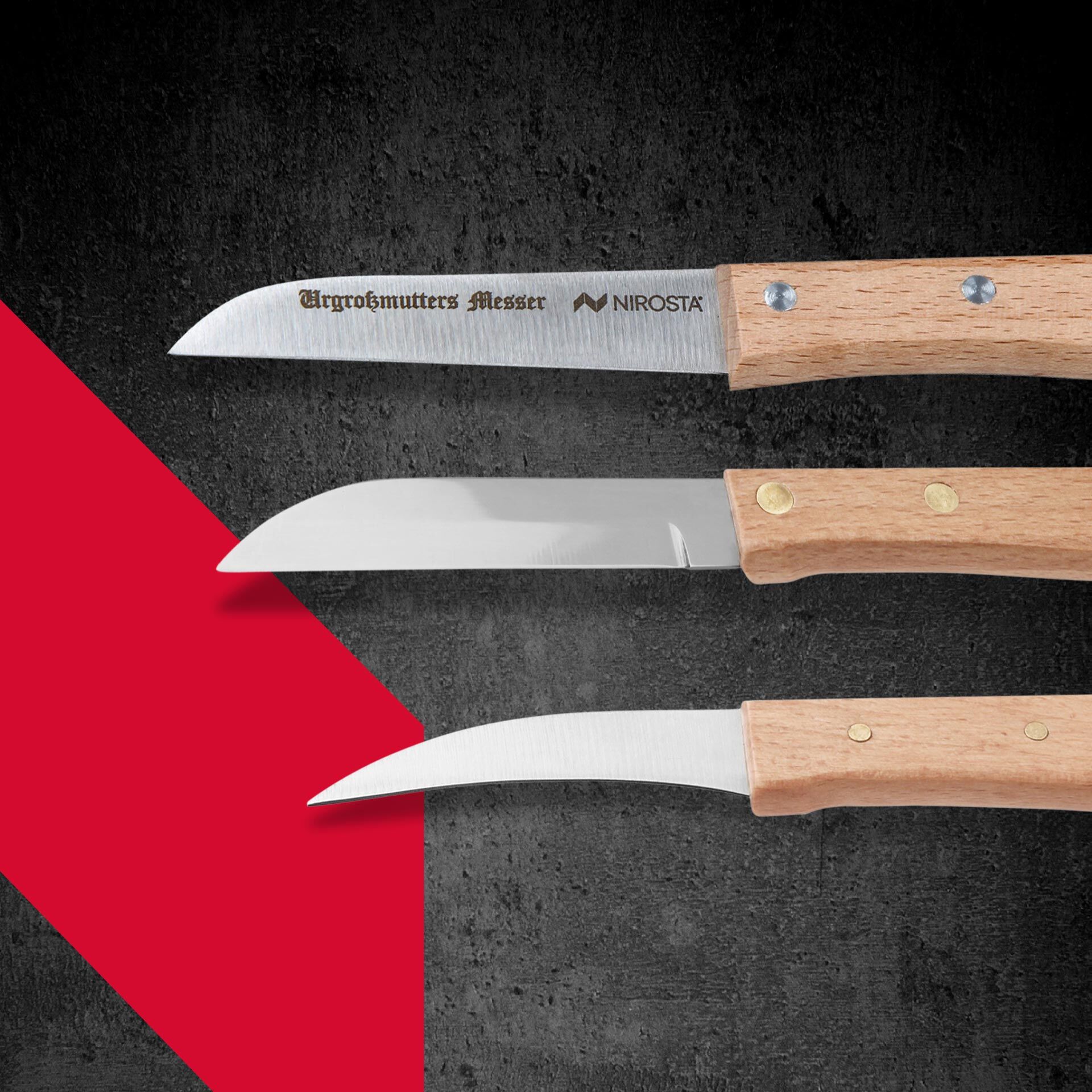 Messer-Set "GRANDMA", 3-teilig