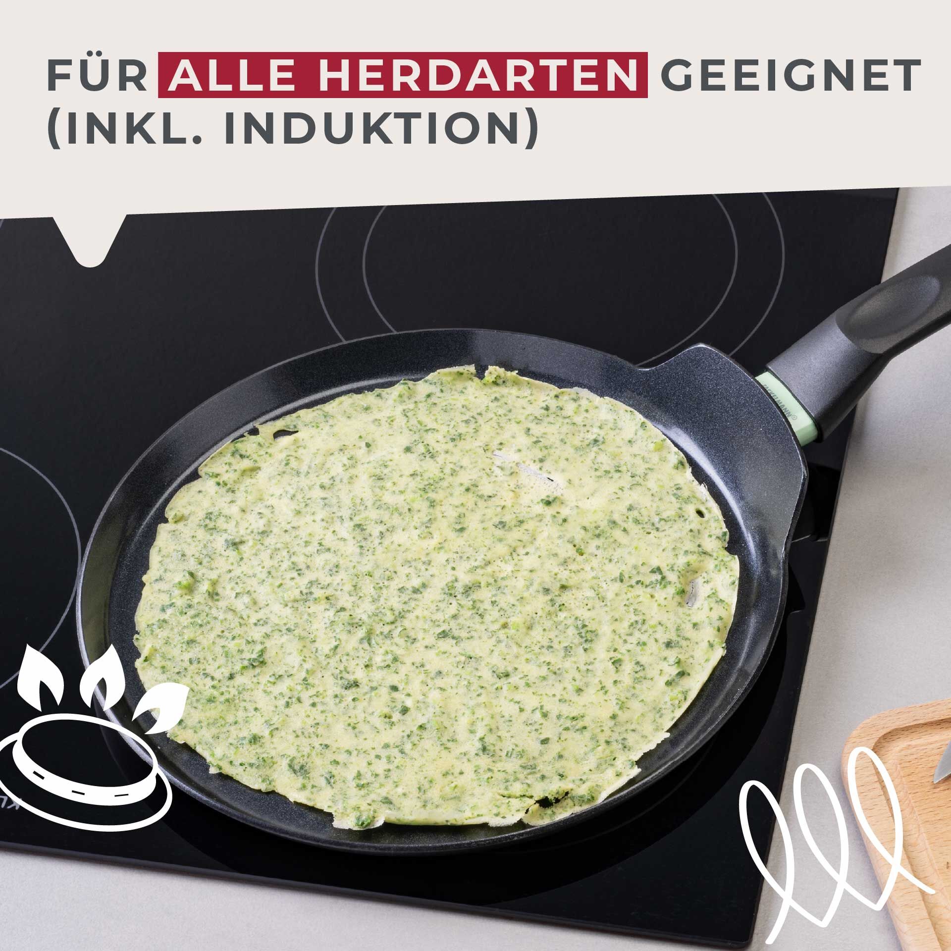 Crêpepfanne Brandao, Keramik, antihaft, Ø26cm