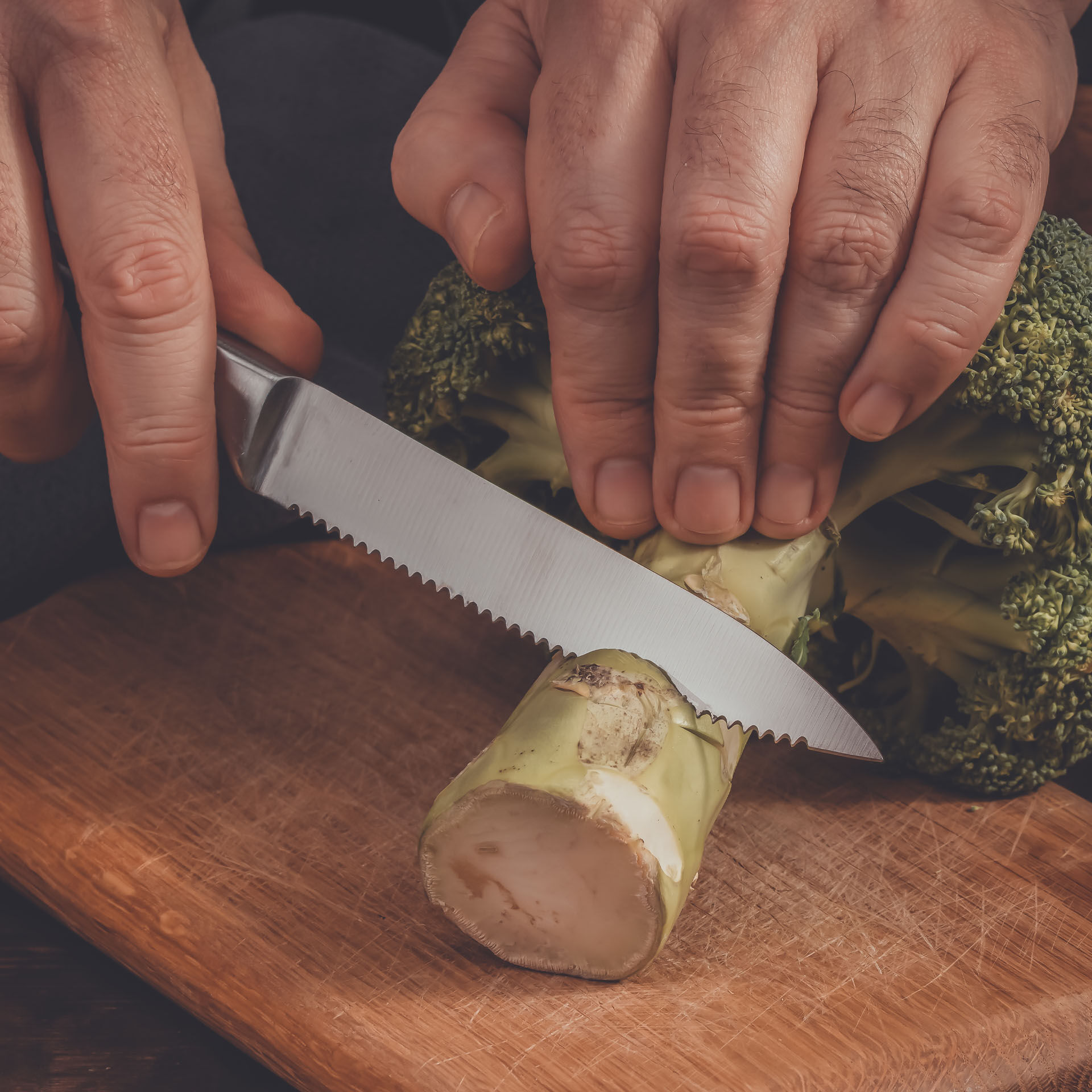 Küchenmesser gezahnt Star, 12cm Edelstahl-Klinge