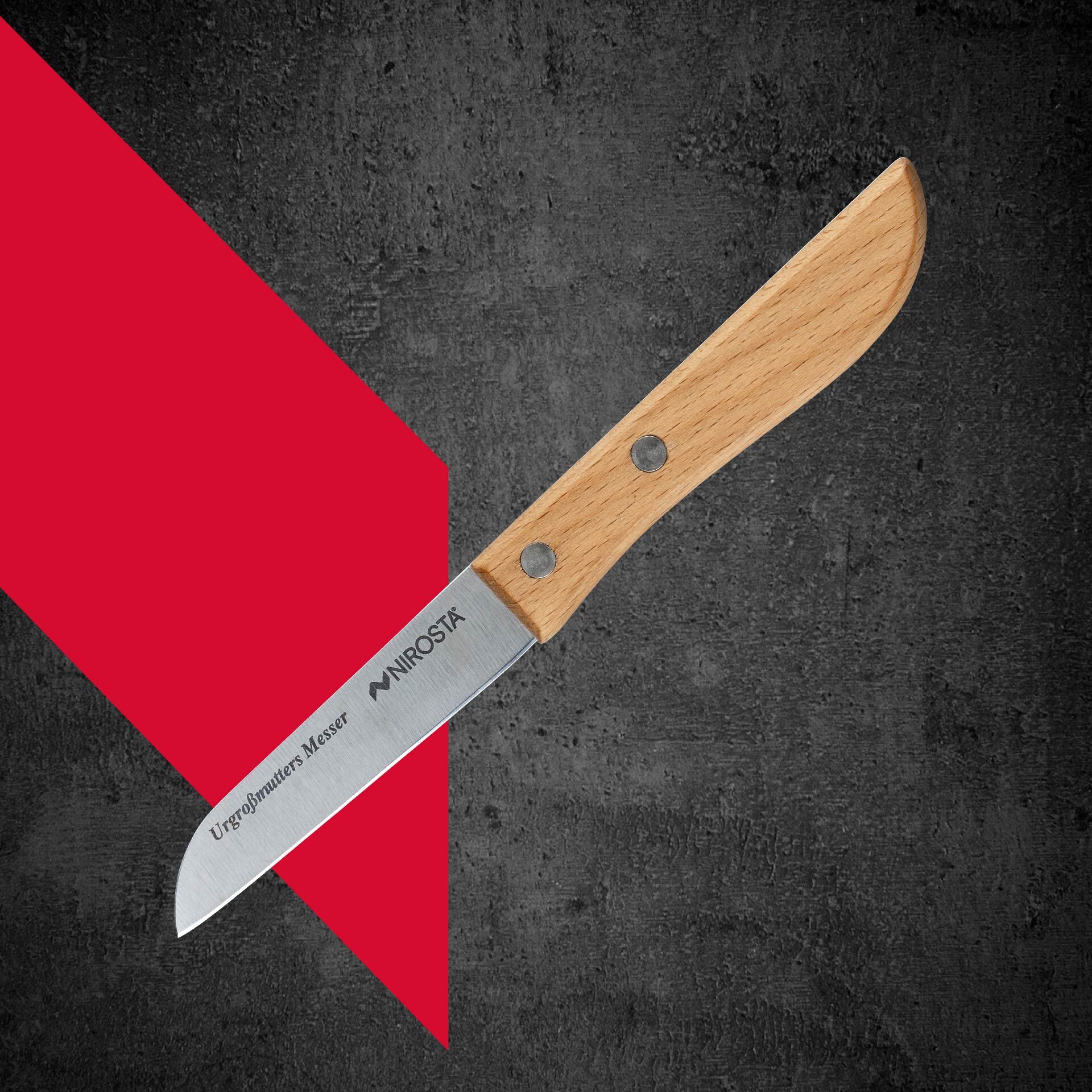 Urgroßmutters Messer mit Holzgriff, 8cm Klinge