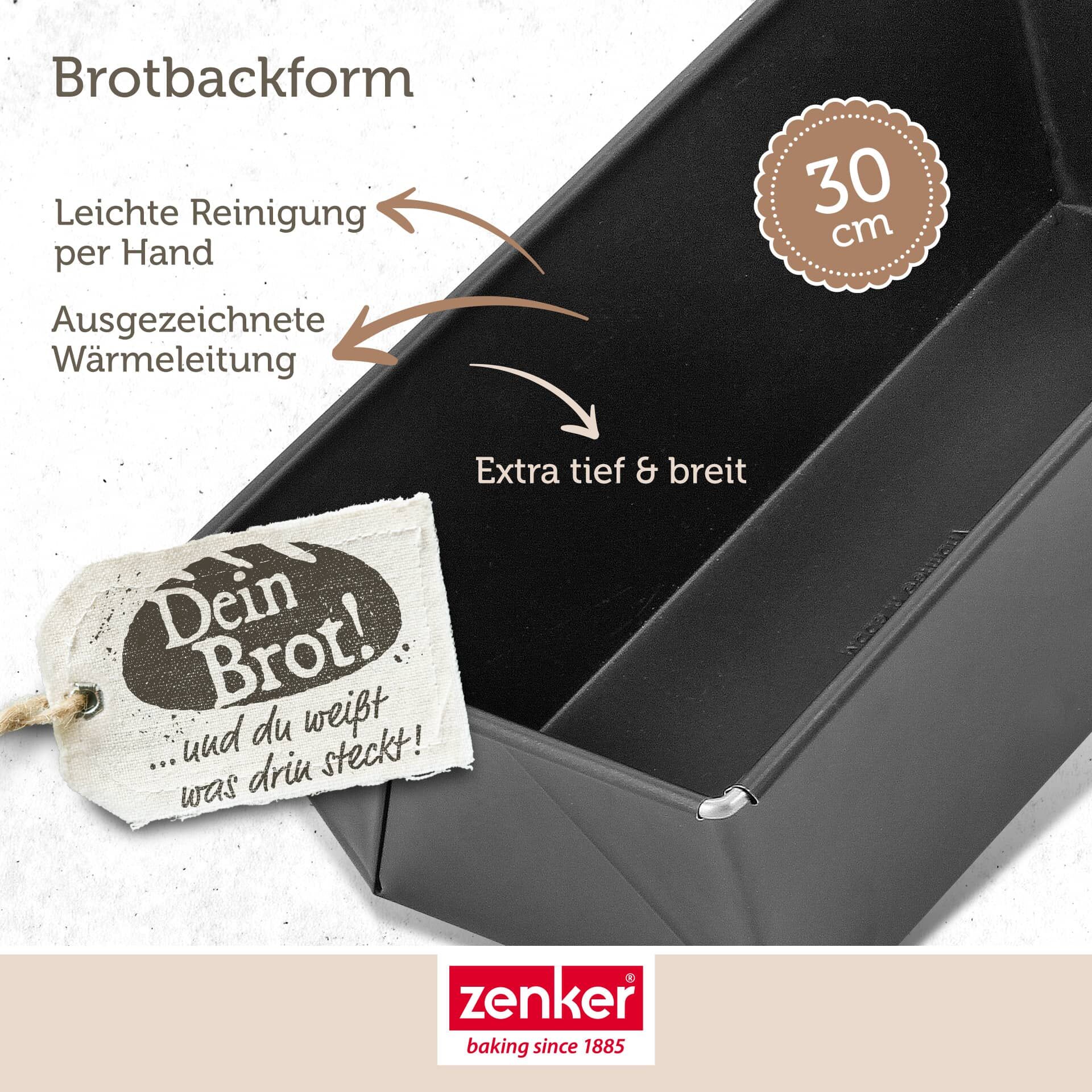 Brotbackform Black Metallic, 31cm