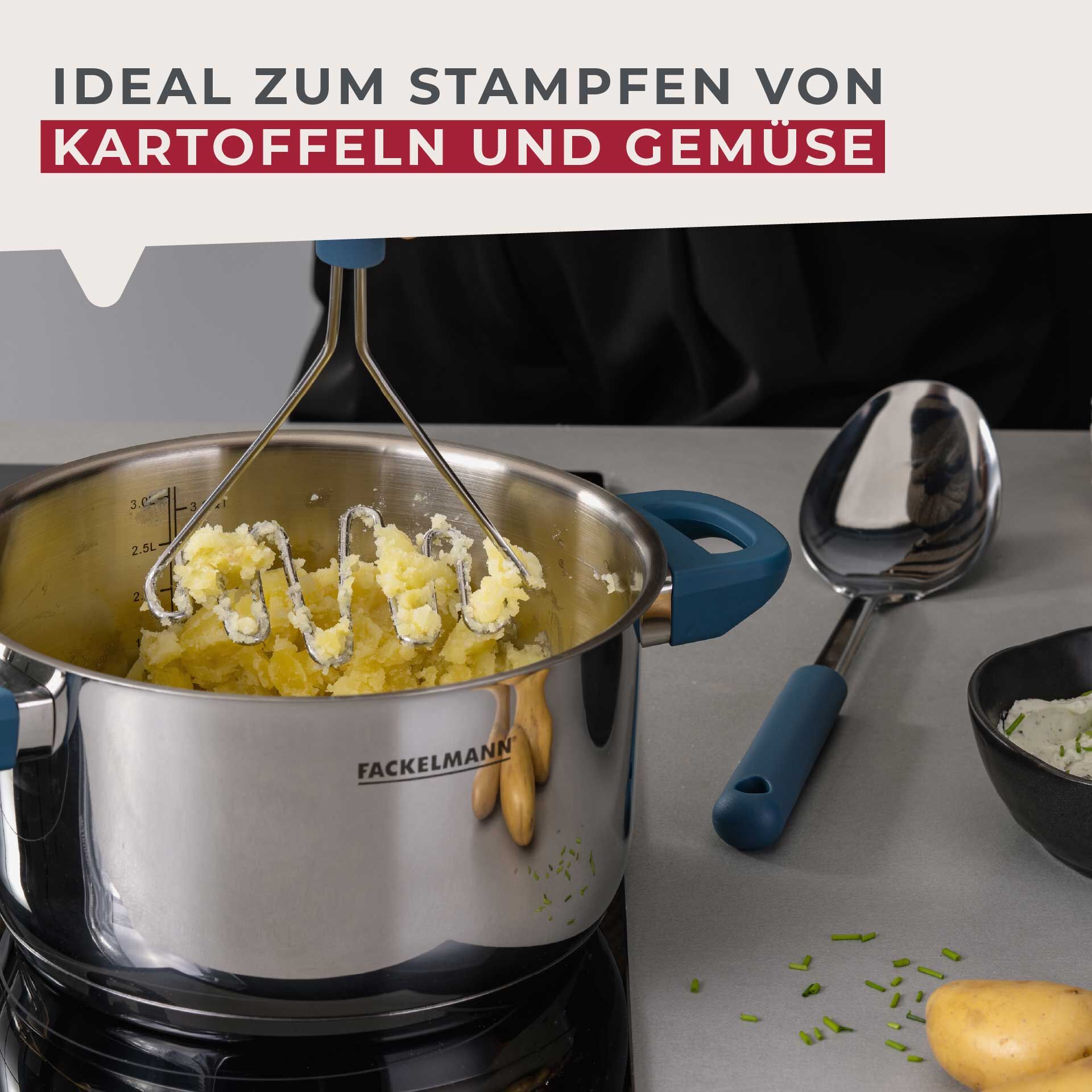 Kartoffelstampfer Essential, blau