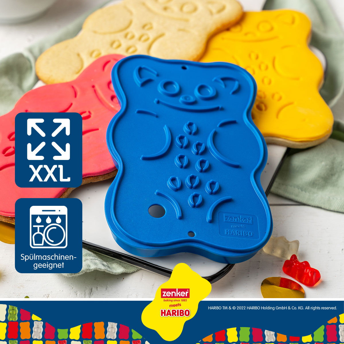 Ausstecher mit Stempel HARIBO Goldbär, XXL