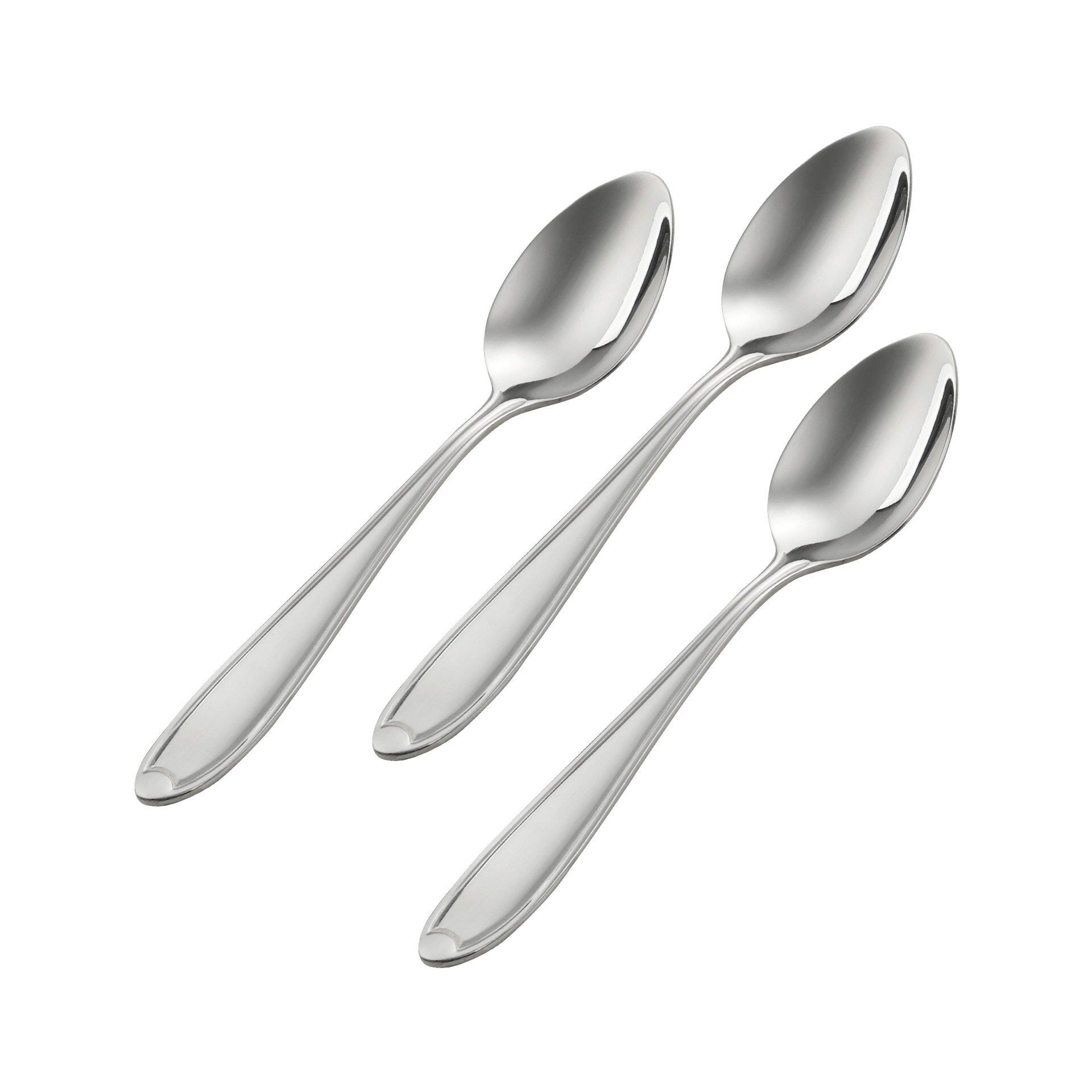Kaffeelöffel Konstanz, 3 Stück, Edelstahl