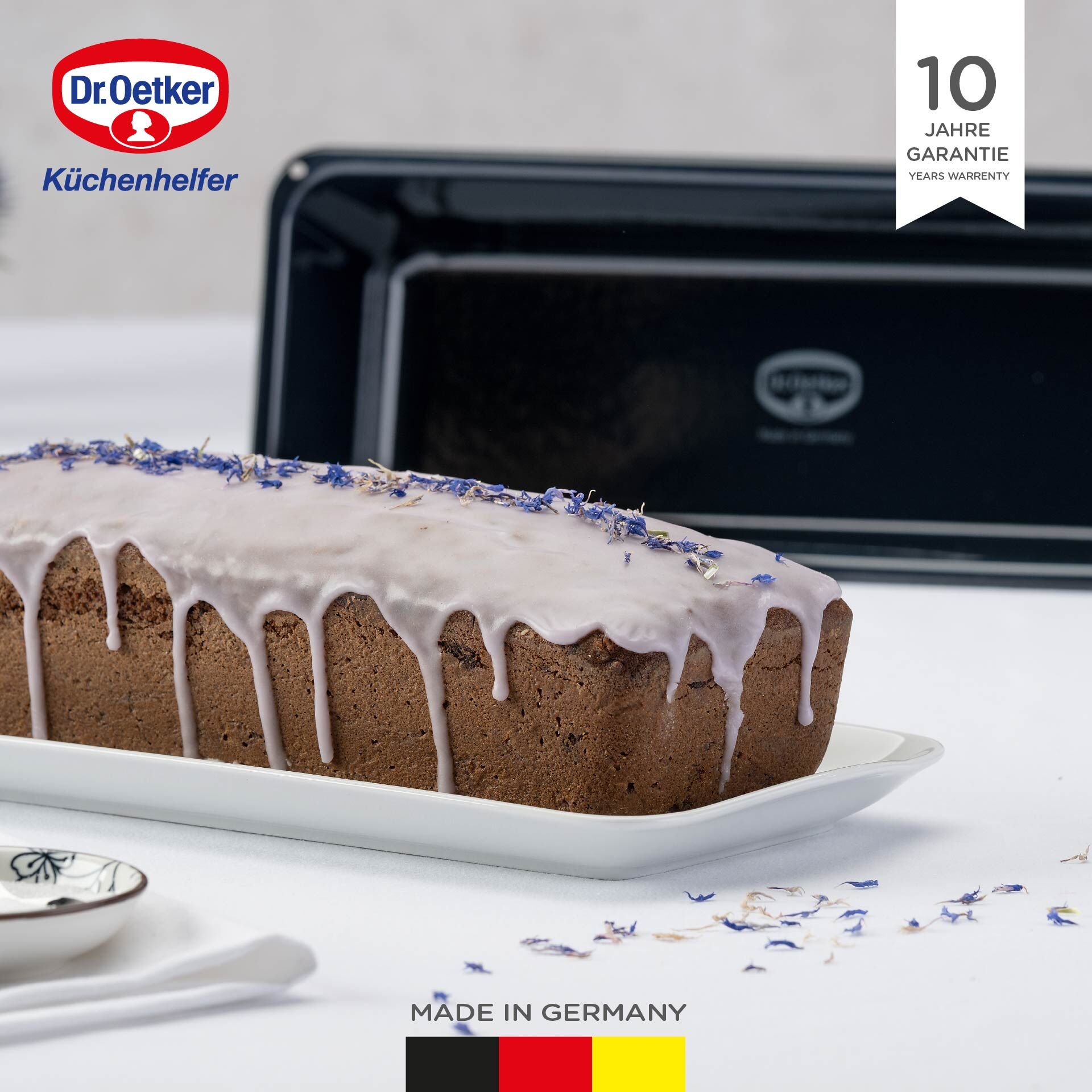 Kastenform Back-Liebe Emaille, 30x13cm