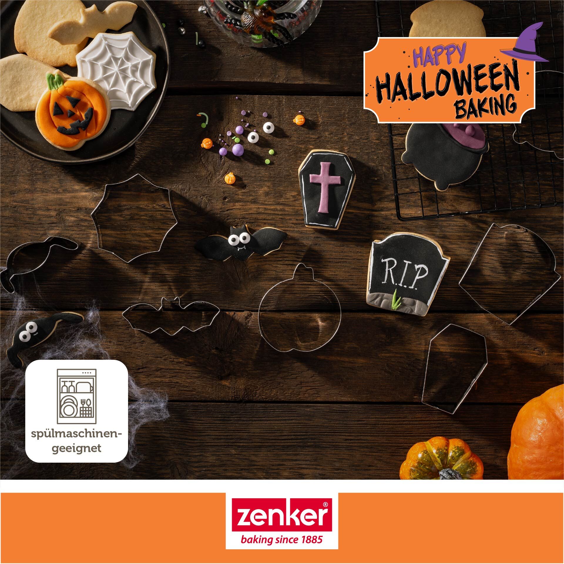 Happy Halloween Baking Ausstecher-Set Halloween, 7-teilig