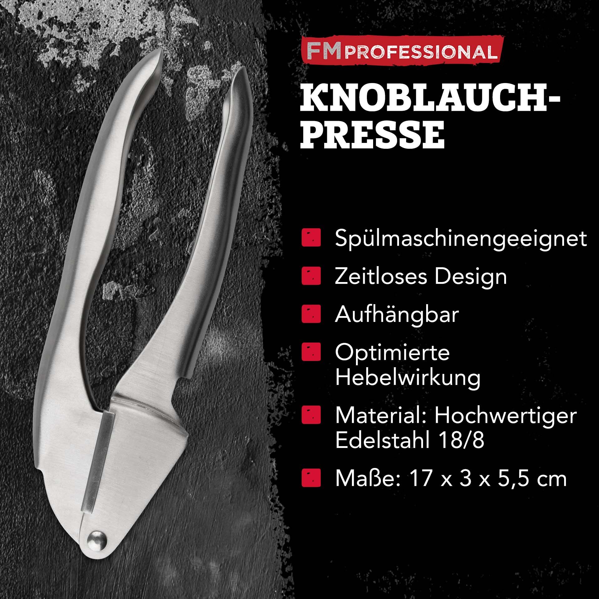 Knoblauchpresse Edelstahl