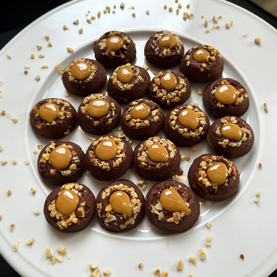 Schoko-Engelsaugen vom Zenker Engelsaugen-Backblech