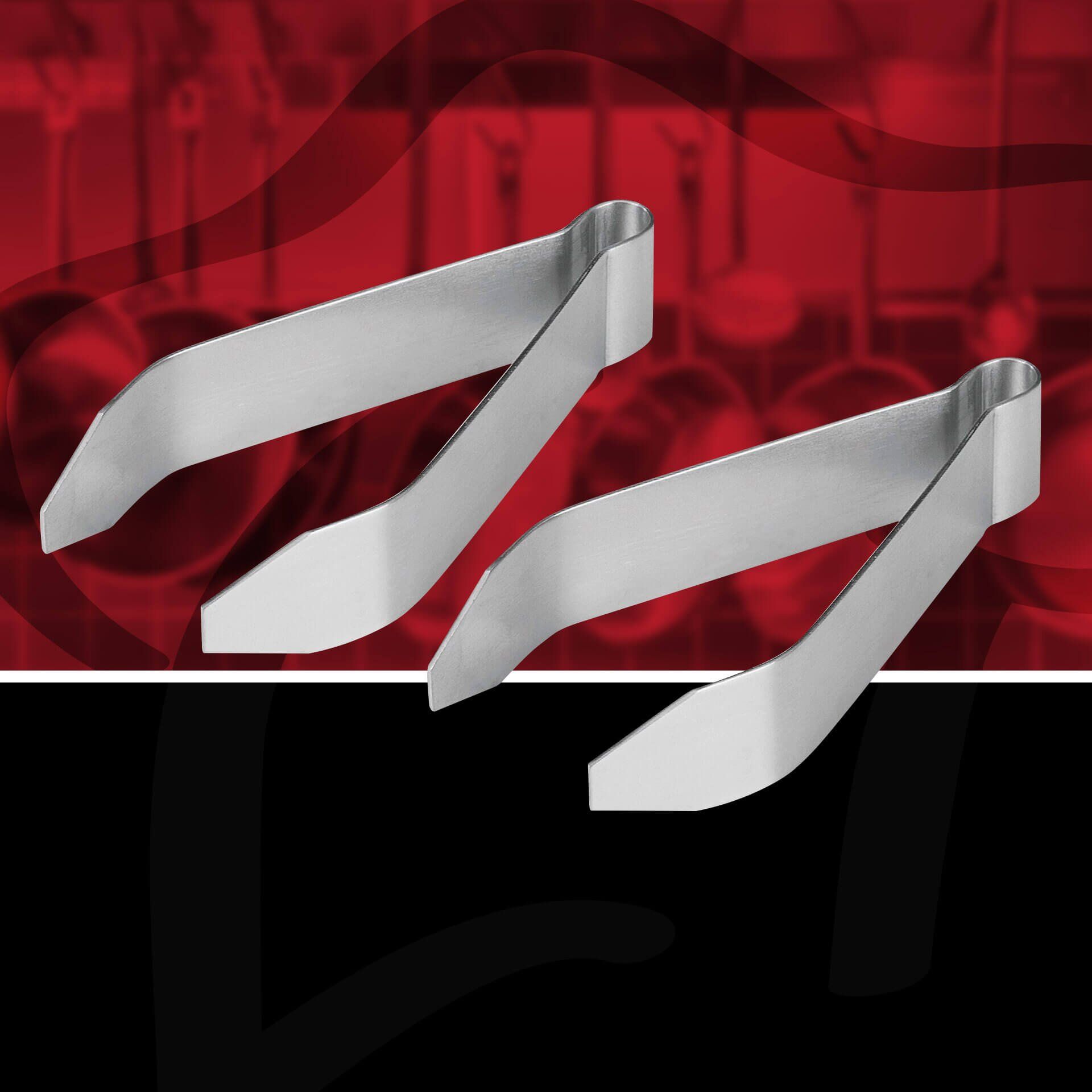 Grätenpinzetten, Edelstahl, 2 Stück