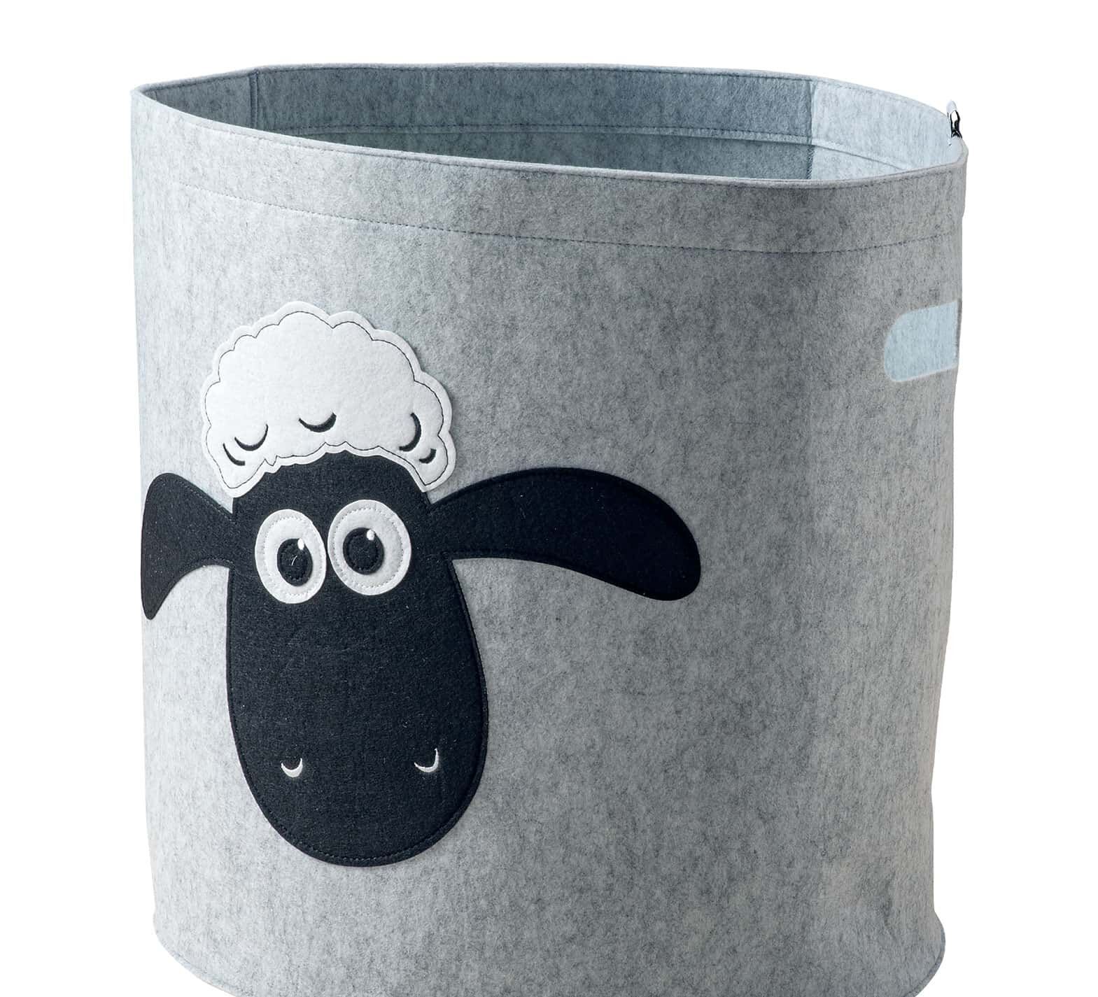 Aufbewahrungskorb Shaun , Filz, 43,5x46cm